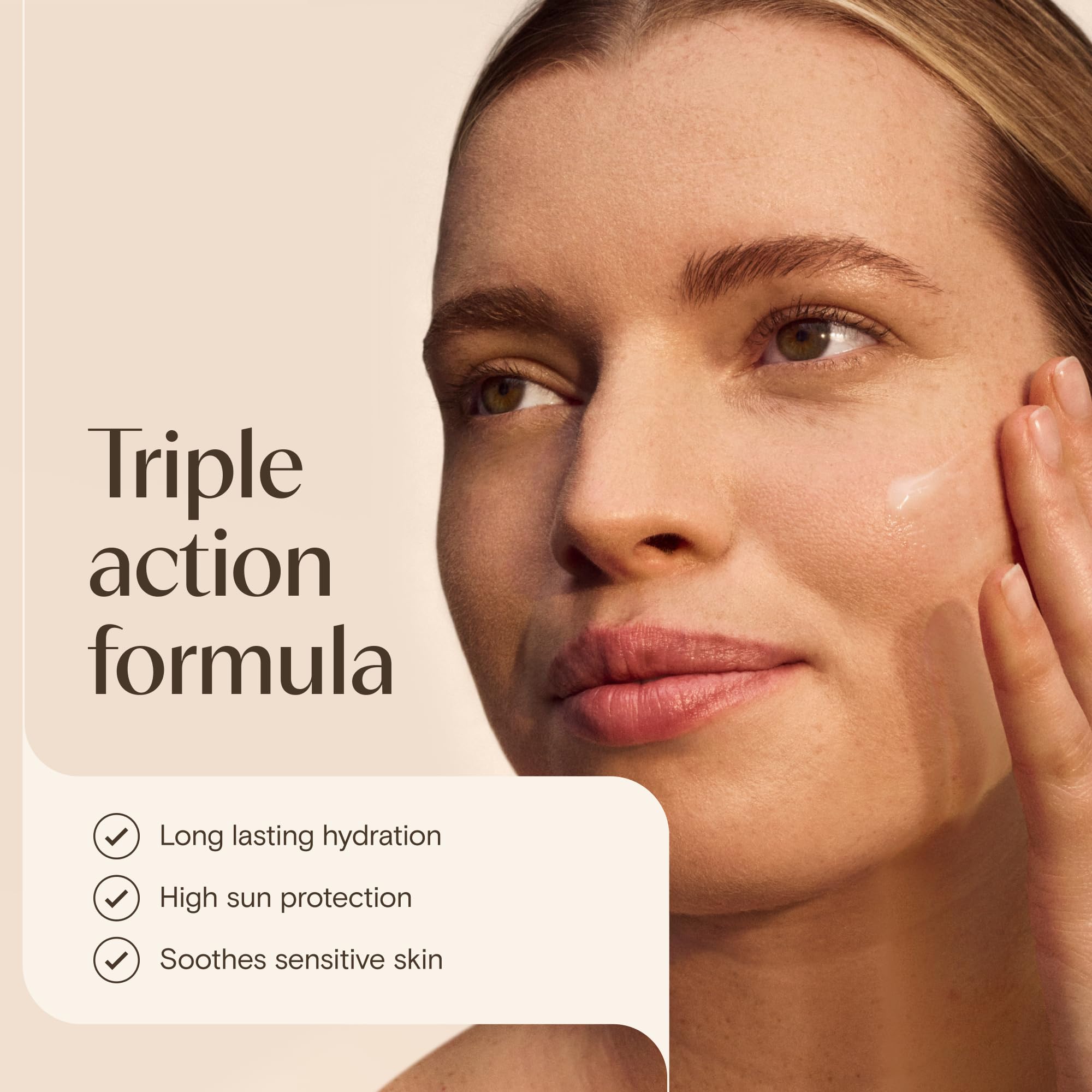 Aveeno CALM+RESTORE Moisturising Lotion SPF 50 - Hydrates & Soothes Sensitive Skin | 50ml 3