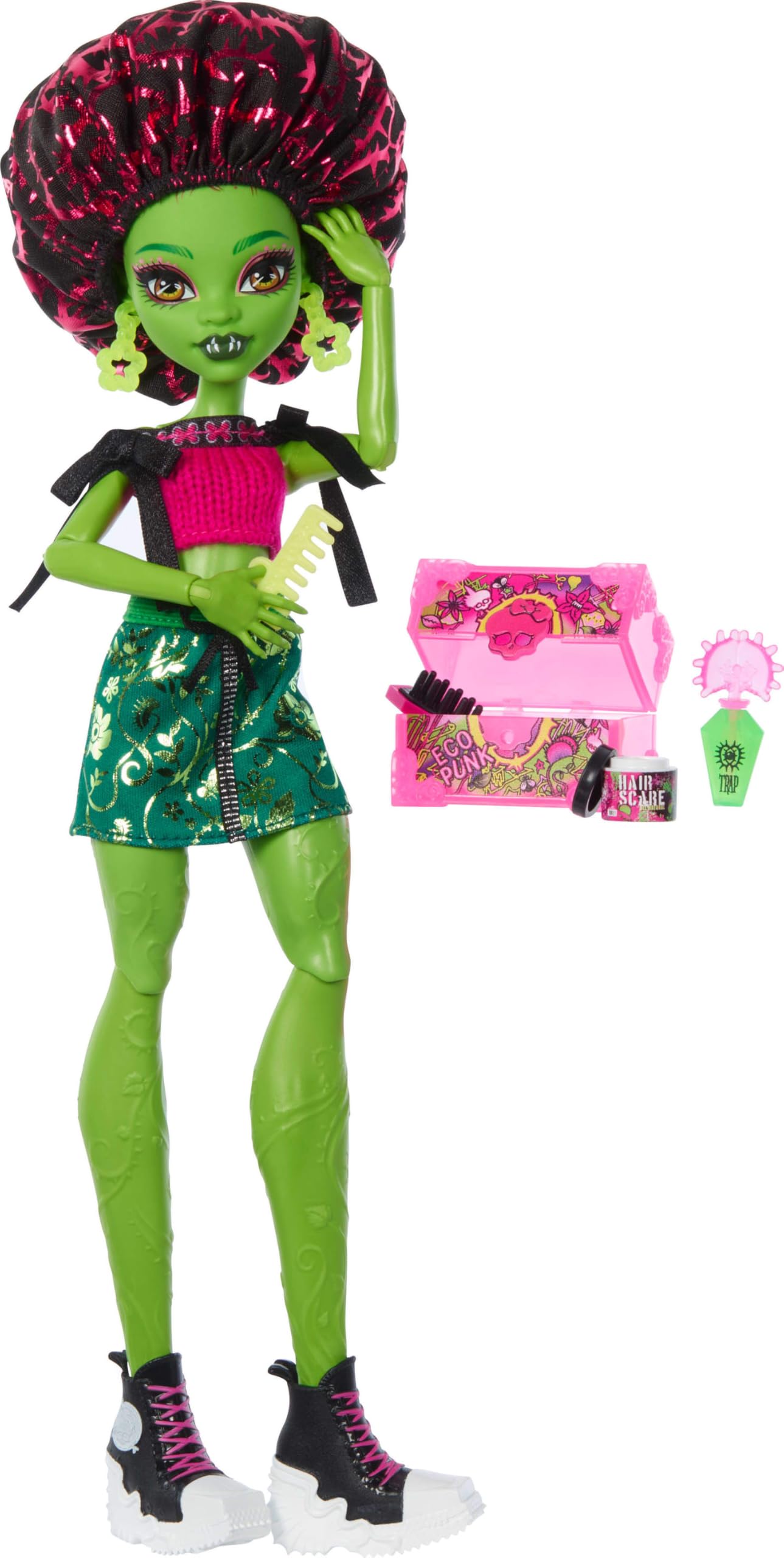 Monster High Venus McFlytrap Doll and Accessories Set | 11.4173 inches | 13 Accessories | Ages 4+