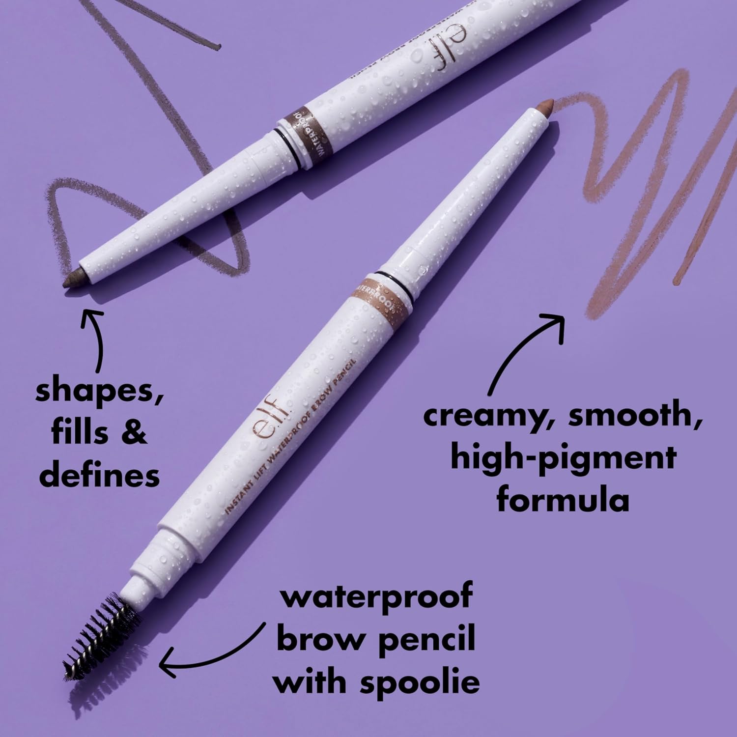 e.l.f. Instant Lift Waterproof Brow Pencil - Long-Lasting Eyebrow Pencil with Precision Tip & Spoolie 4