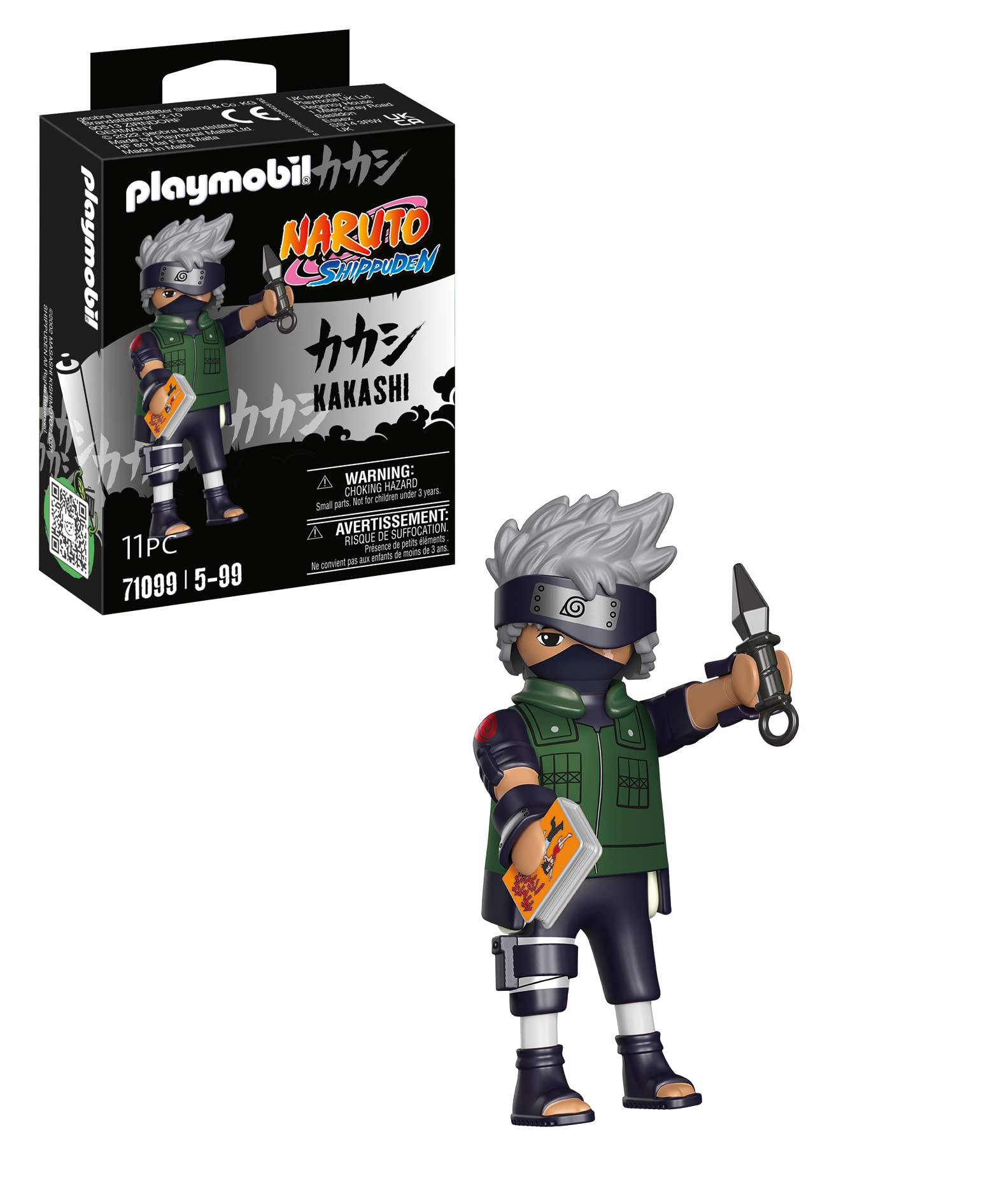 Playmobil Naruto Shippuden - Kakashi Figure Set with Pet Dog | Model 71099