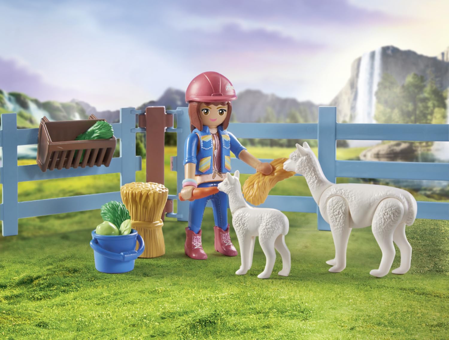 Playmobil 71353 Horses of Waterfall Horse Stall with Amelia and Whisper - Imaginative Play Set for Kids 5+ 4