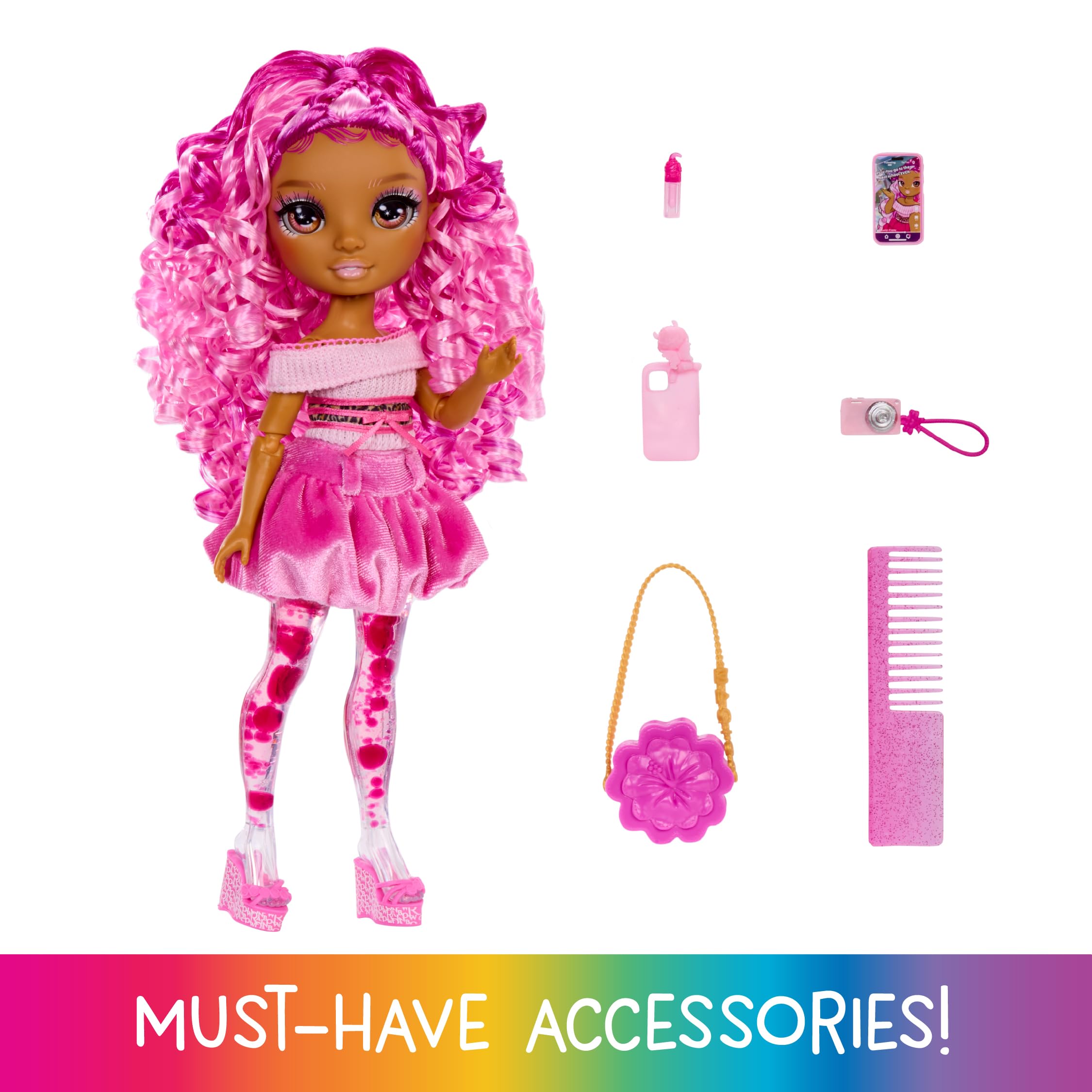 Rainbow High Leilani Sparkle & Shine Fashion Doll with Magic Bubbles in Legs 2