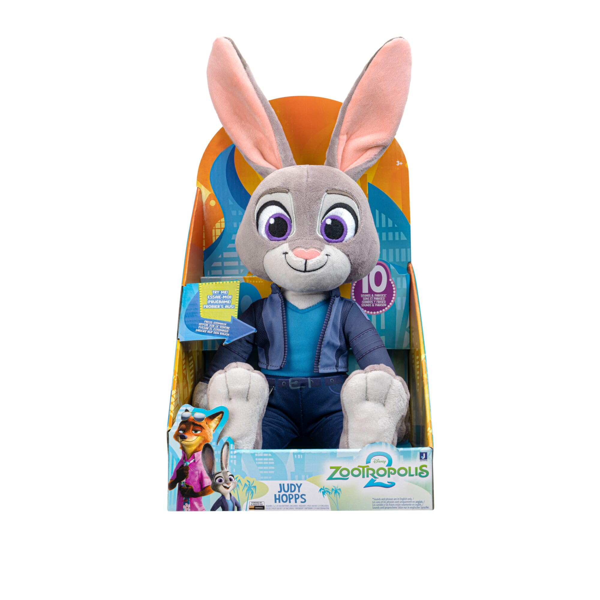Disney's Zootropolis 2 14" Feature Plush Judy Hopps - 10+ Sounds and Phrases 8