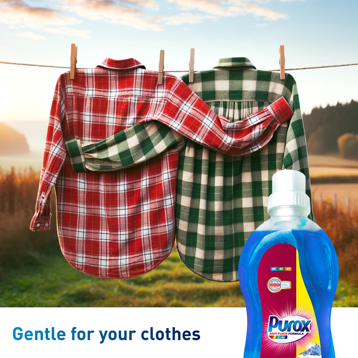 Clovin Purox Color Liquid Detergent Gel for Coloured Clothes, 1 L (33 Washes) 4
