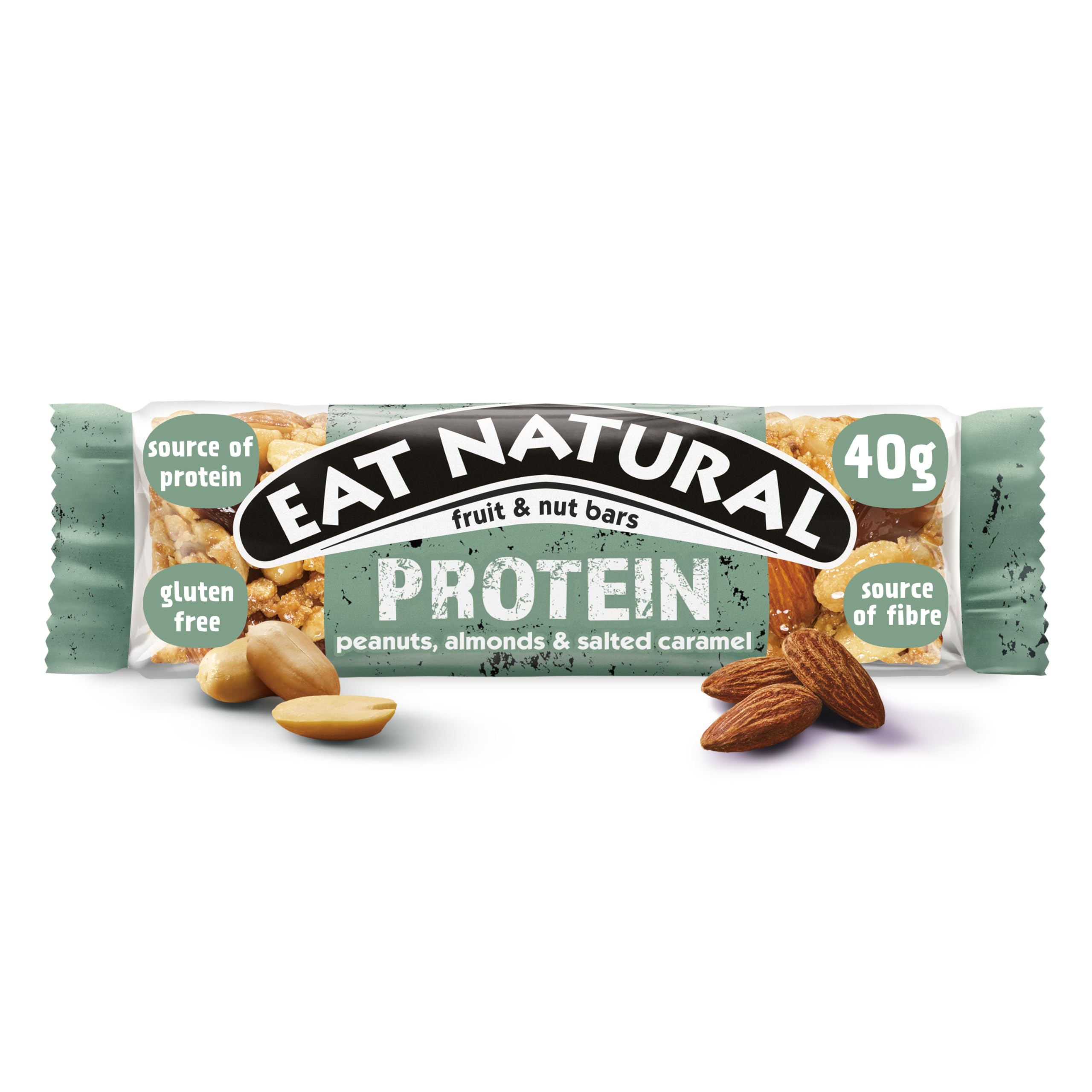 Eat Natural Protein Peanuts, Almonds & Salted Caramel Fruit & Nut Bars (12 x 40g)