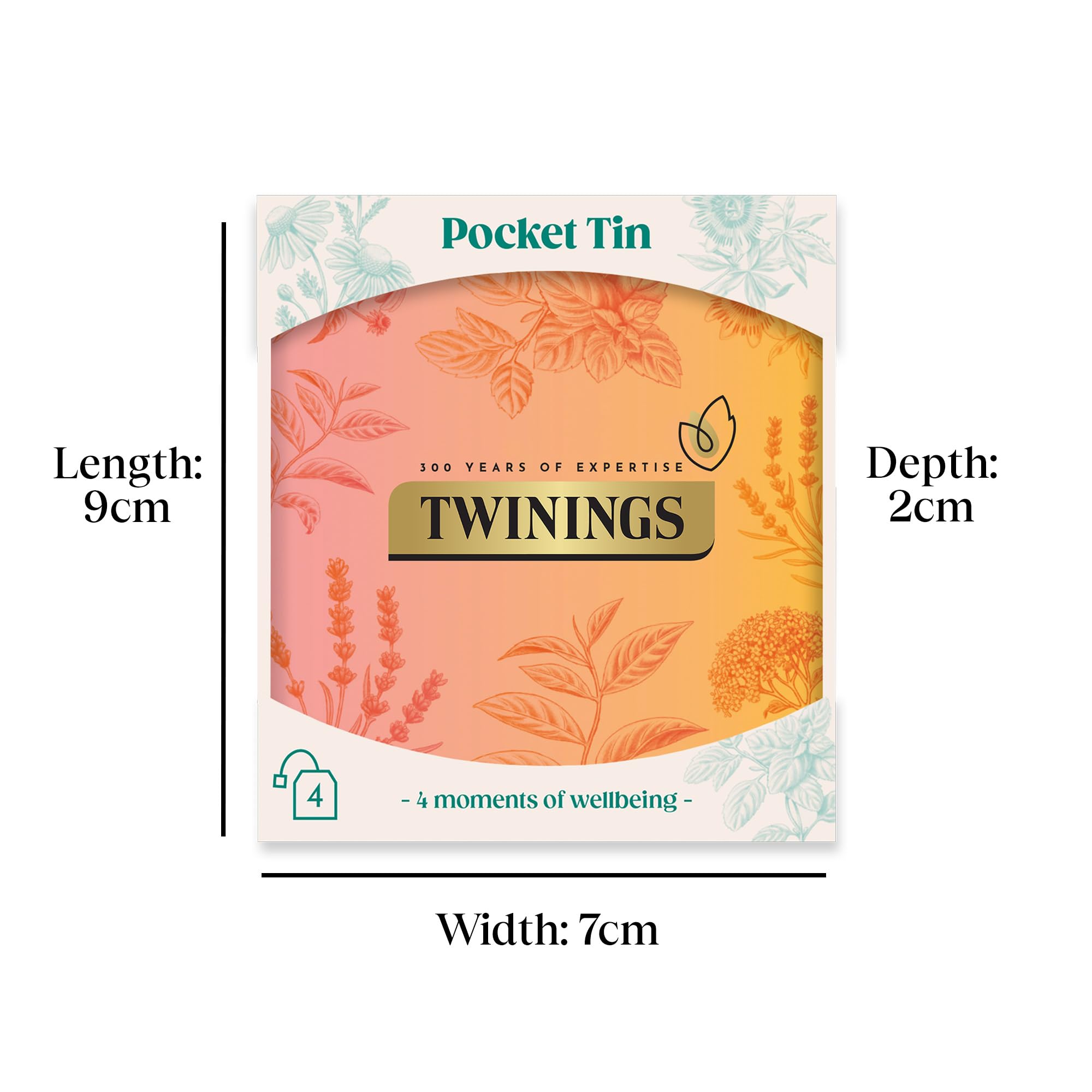 Twinings Festive Limited Edition Pocket Tea Tin with Superblends Sleep & Glow 2