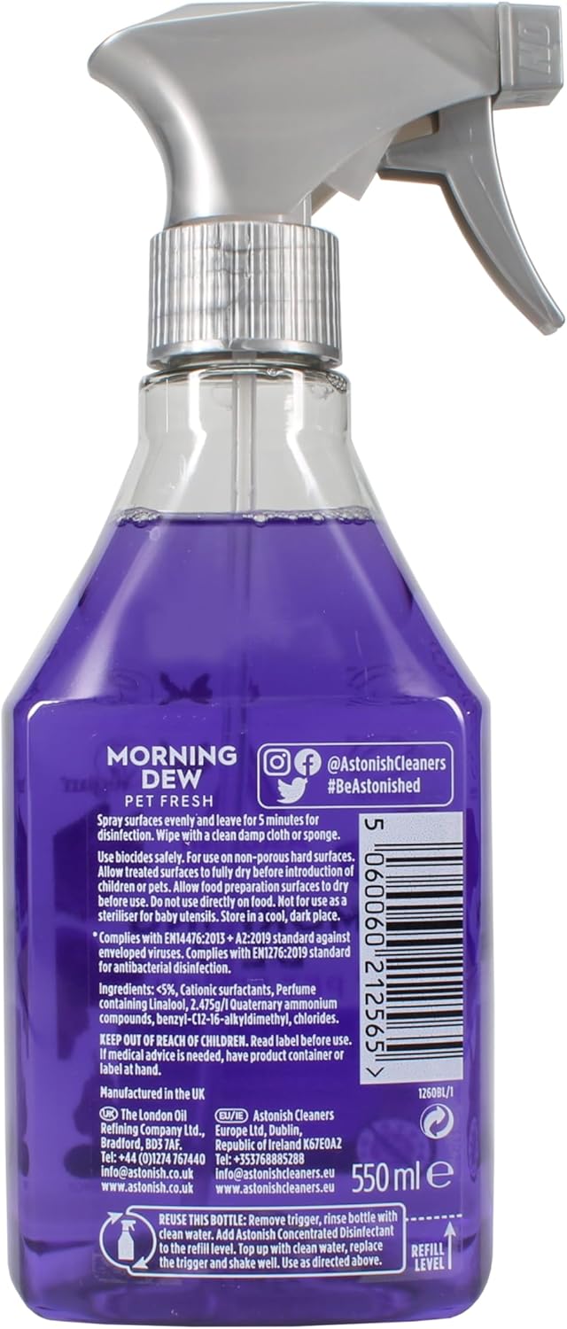 Astonish - Morning Dew Disinfectant Spray (550ml) 5