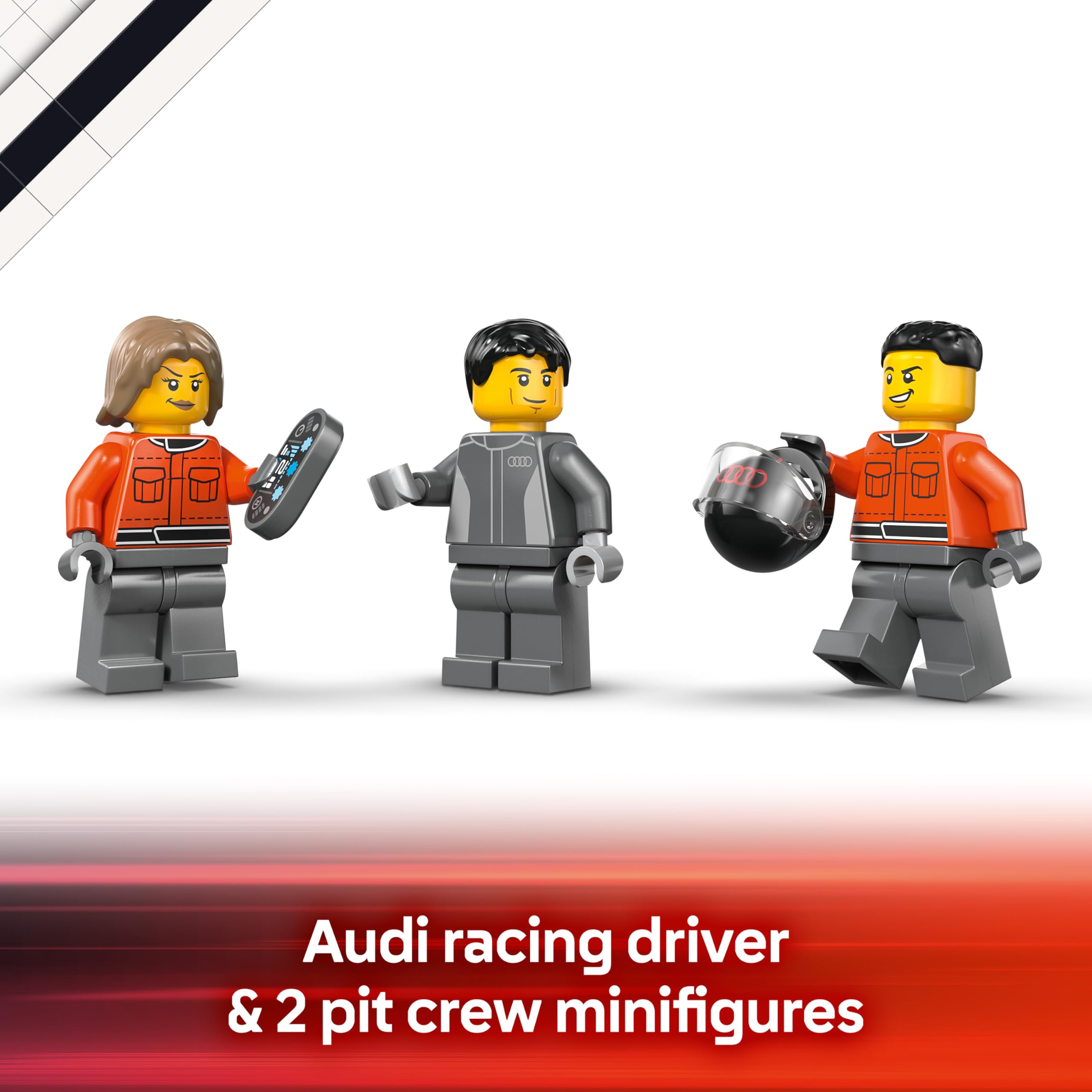 LEGO City F1 Display Truck with Audi F1 Race Car Model Kit | Ages 7+ | Model 60493 8