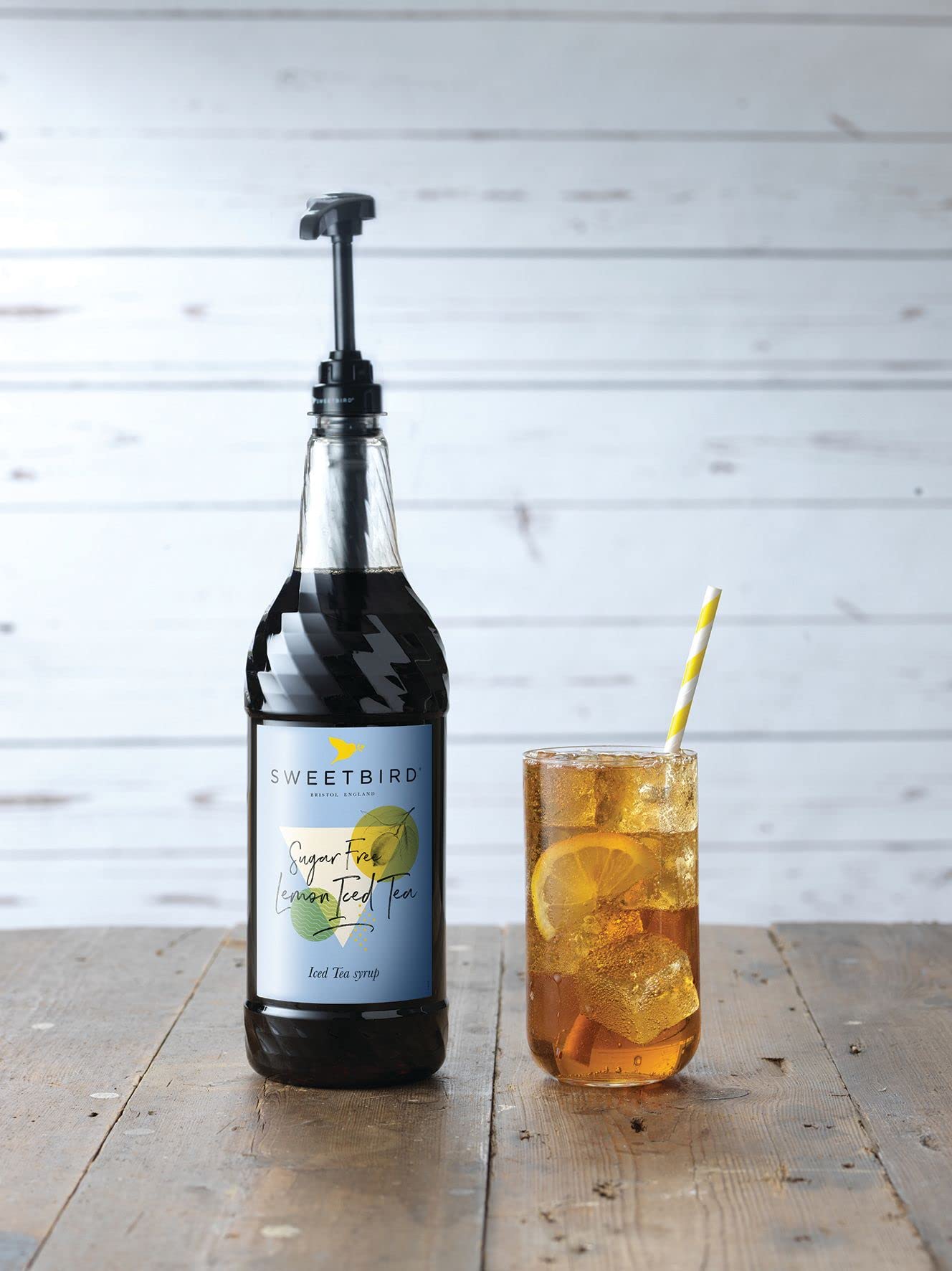 Sweetbird Sugar-free Lemon Iced Tea Syrup - Vegan Friendly | 1 Litre Bottle