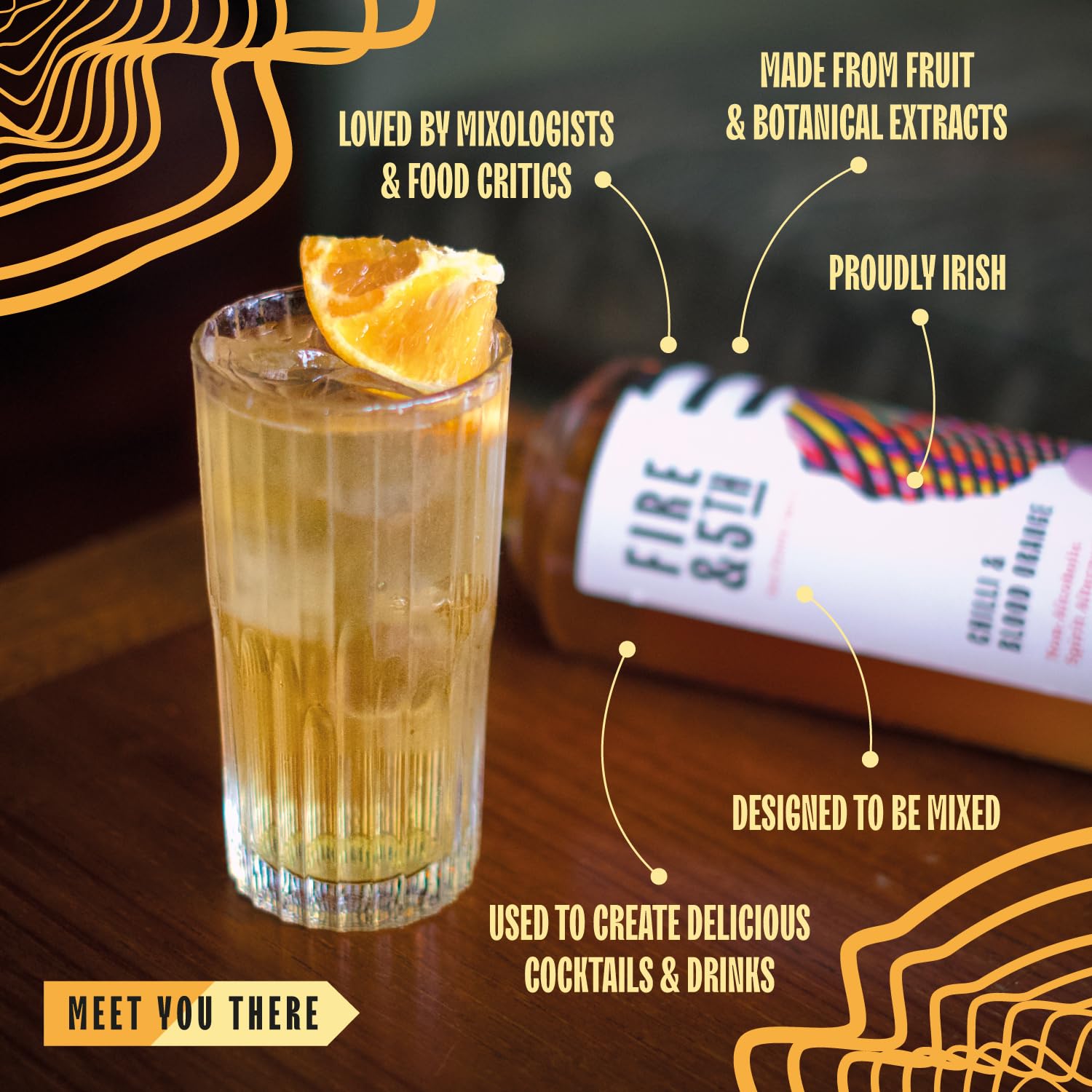 Fire & 5th Alcohol Free Spirit Alternative - Chilli & Blood Orange Flavor | Natural Botanicals 4