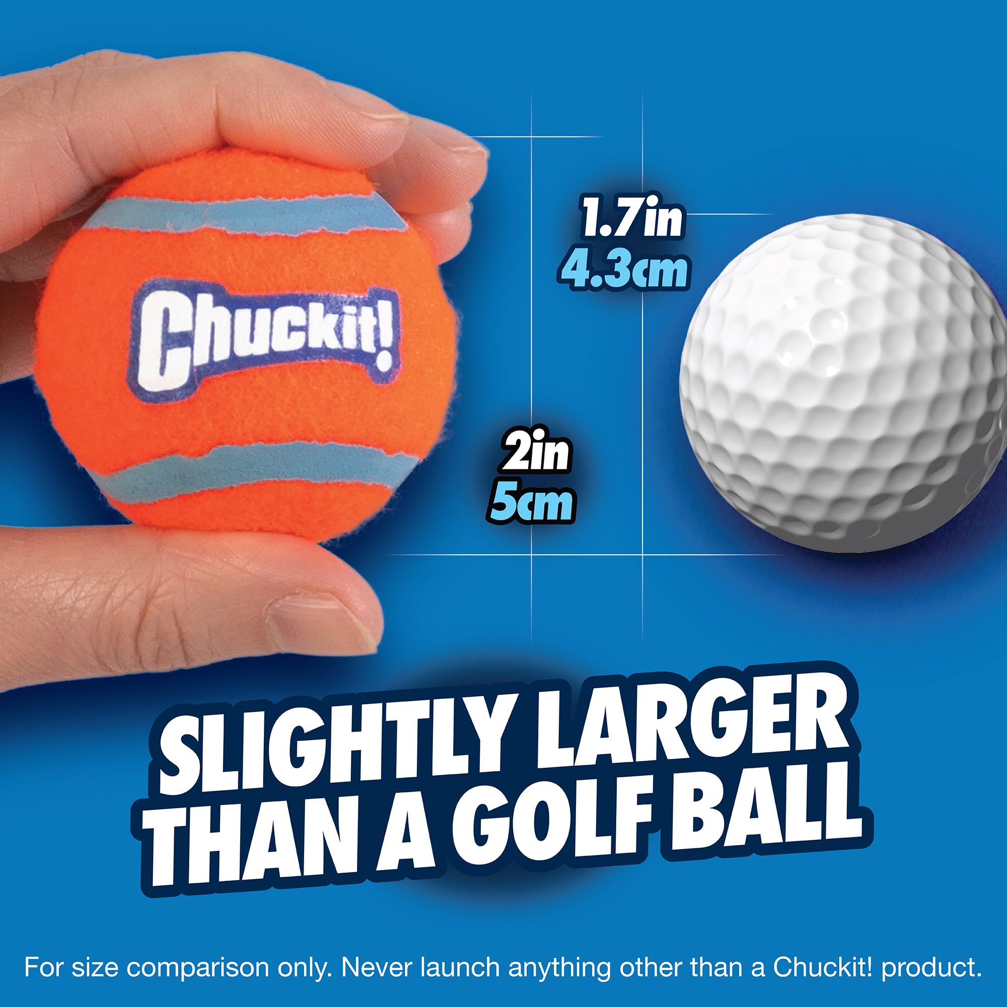 Chuckit! Tennis Ball for Small Dogs - Gentle Natural Rubber & Felt | 2 Pack 3