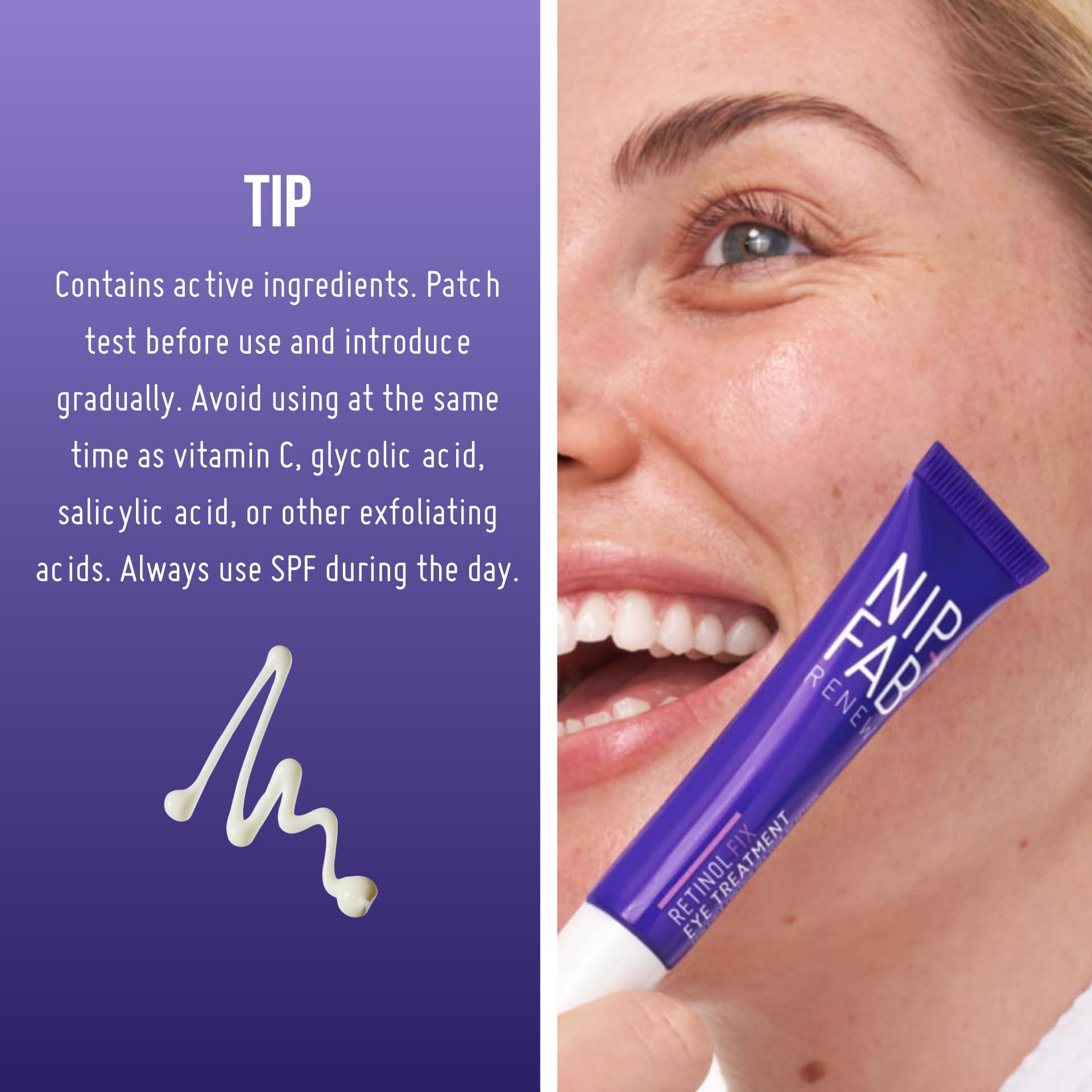 Nip+Fab Retinol Fix Eye Treatment - Anti-Aging Eye Cream with Time-Released Retinol, Vitamin C, Peptides & Hyaluronic Acid | 15ml 8