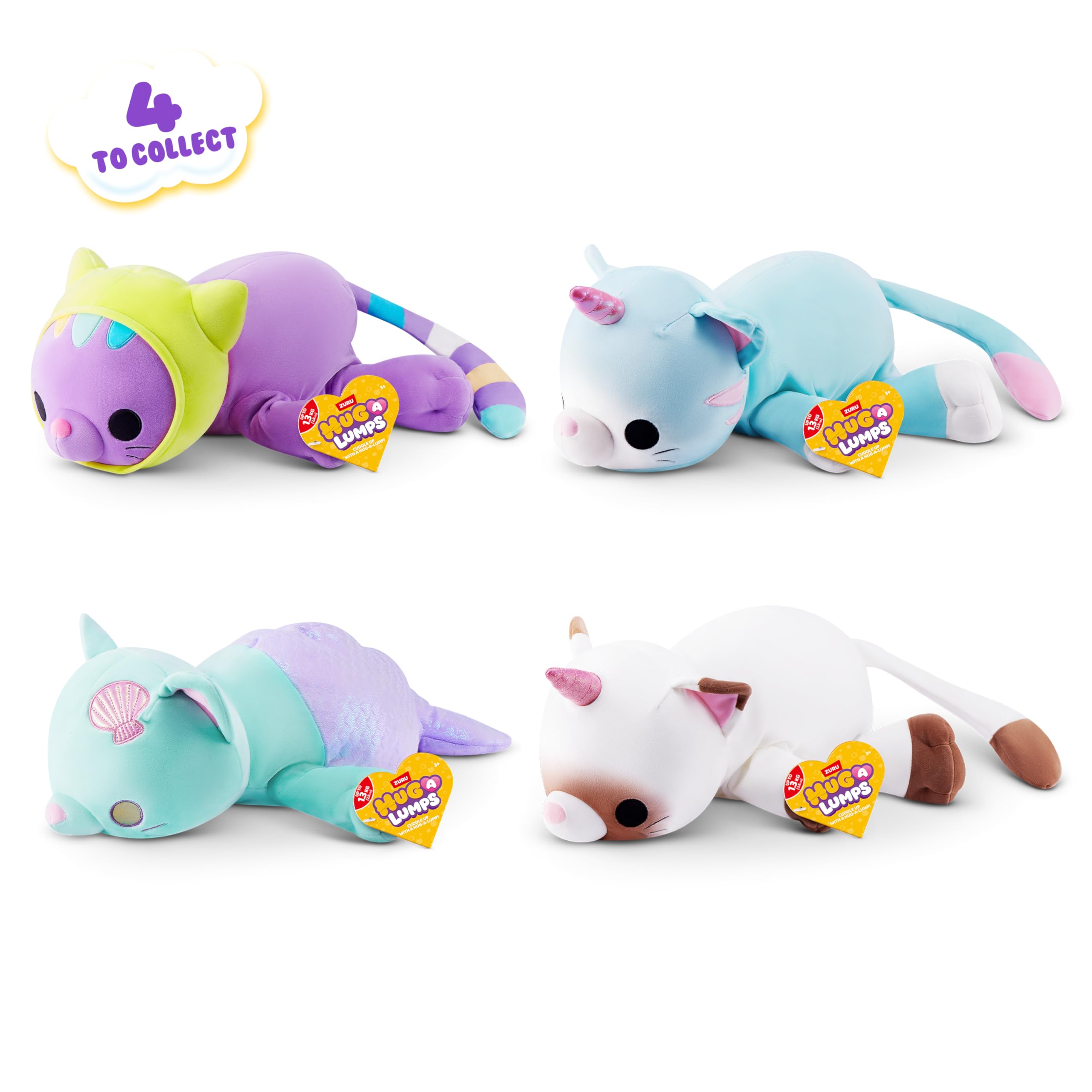 Hug-A-Lumps Kitty Collection Myrtle Medium Weighted Plush - 1.5kg | Polyester | Unisex Children 2