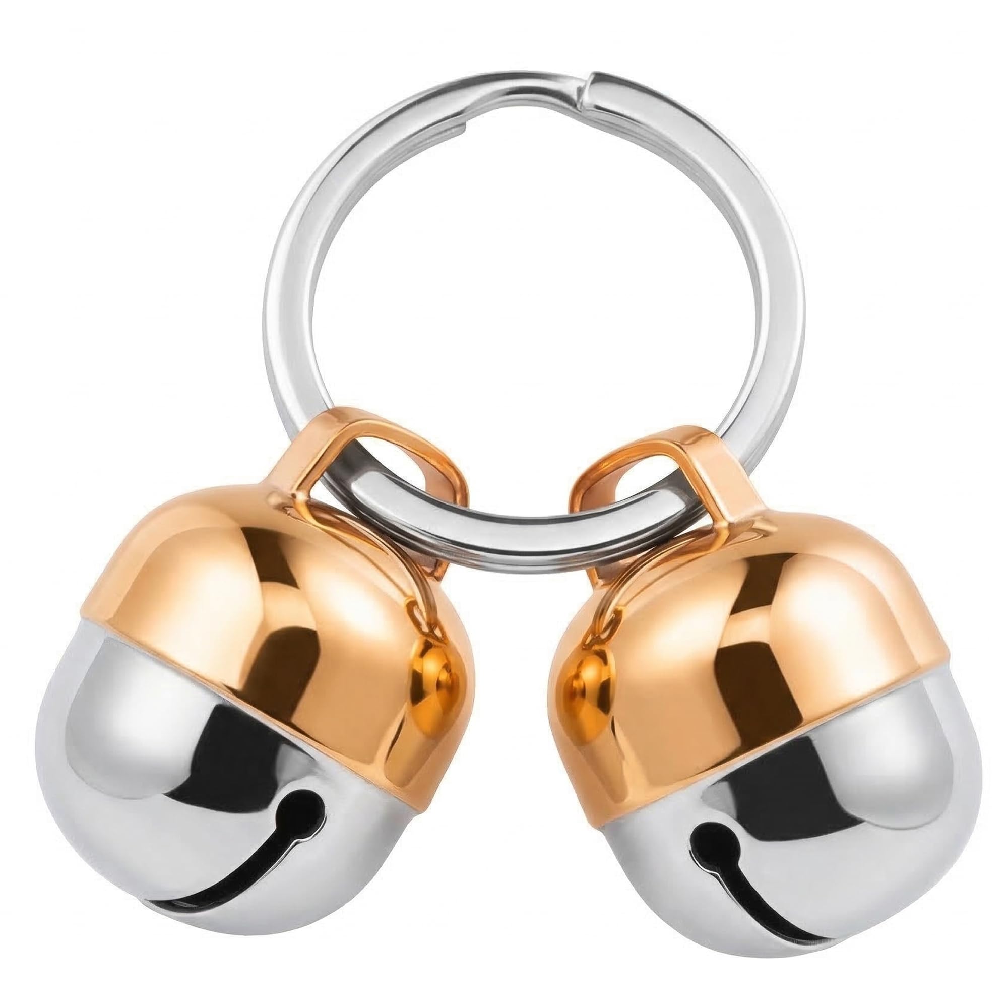 Beau's Bells Loud Copper Pet Bells - Wildlife Protection | Pet Tracking | Split Ring Clasp