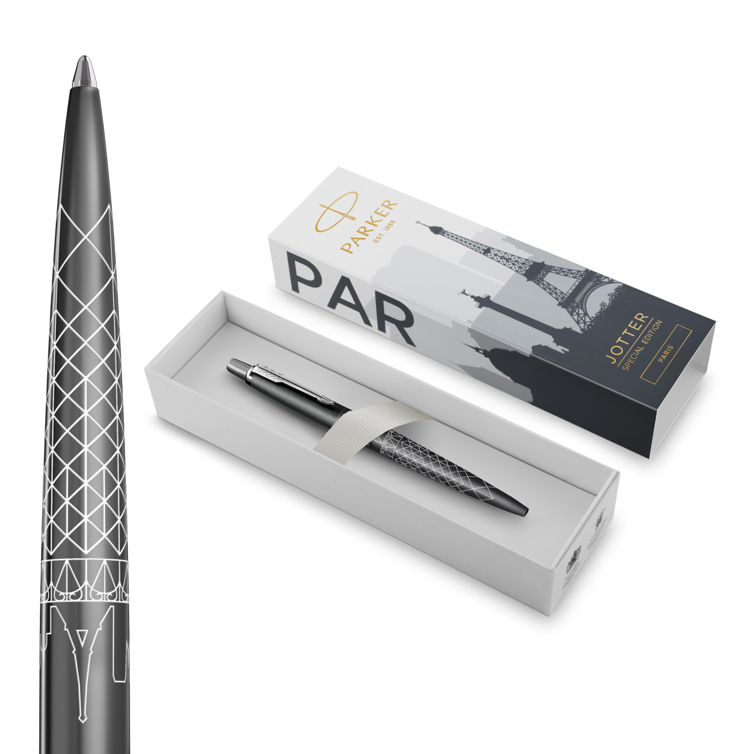 PARKER Jotter Special Edition Paris Grey Ballpoint Pen | Blue Ink | Medium Point 1