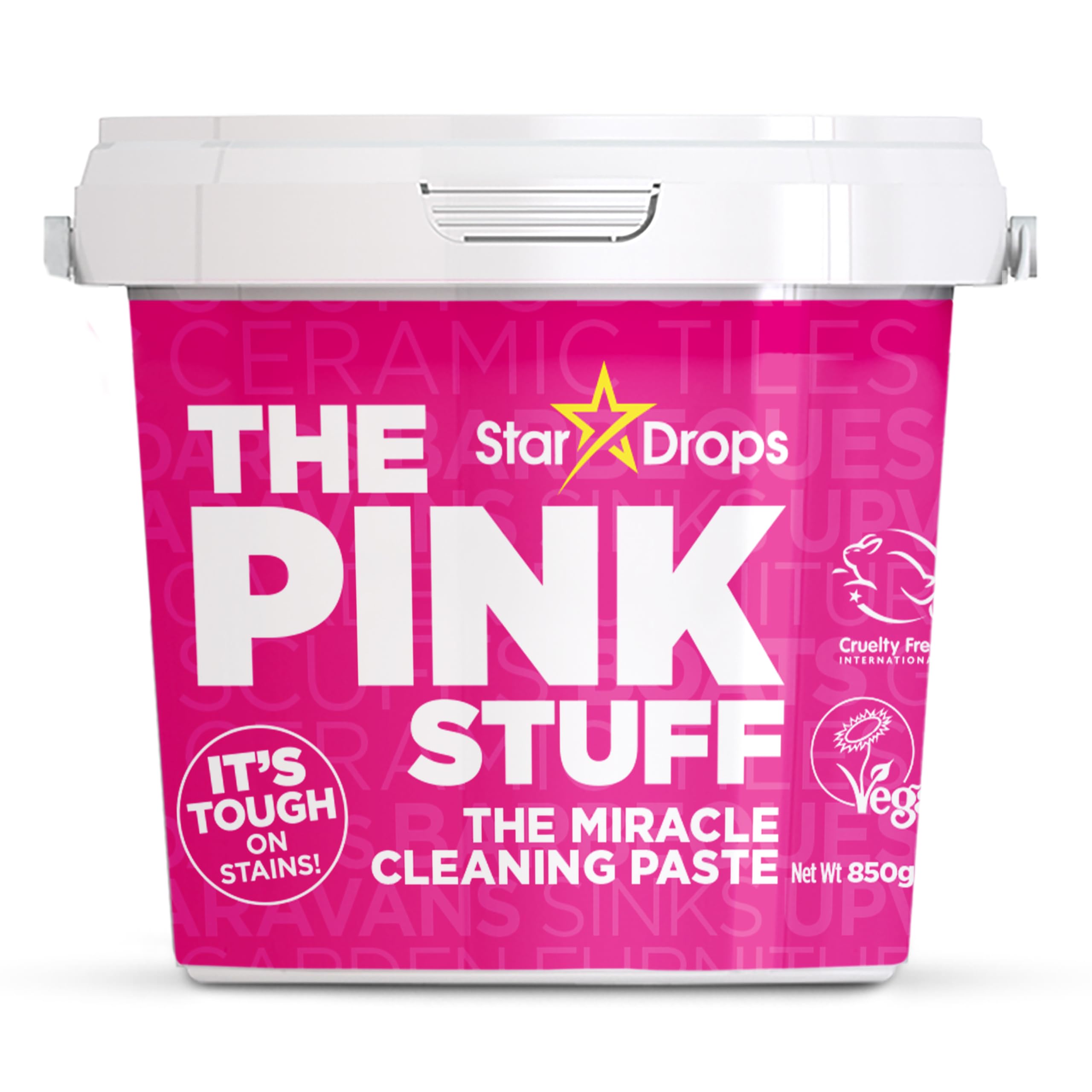 Stardrops The Pink Stuff Miracle Cleaning Paste - Tough on Stains | 850g Tub | Vegan Formula 1