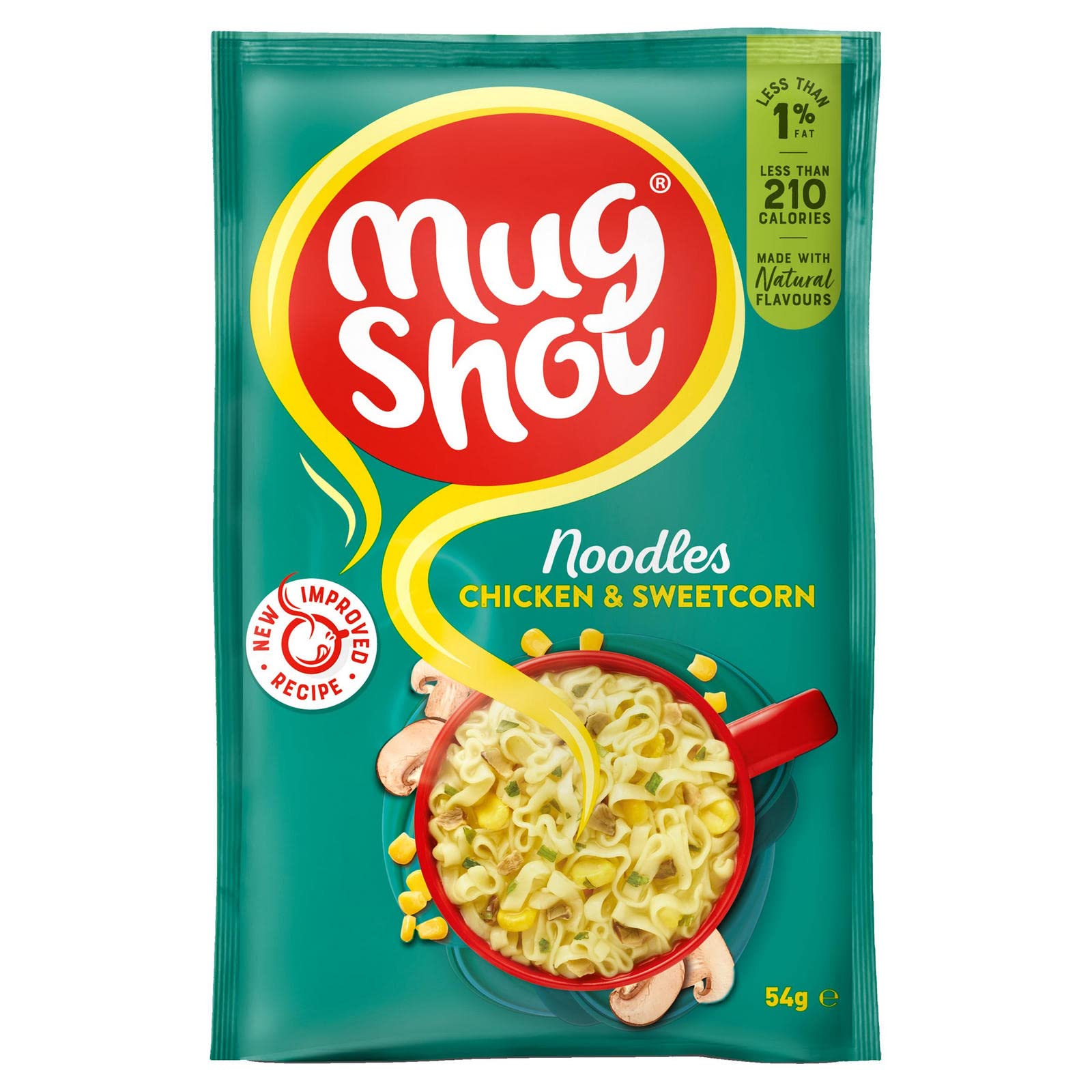 Mug Shot - Chicken & Sweetcorn Noodles Instant Meal Cup 1