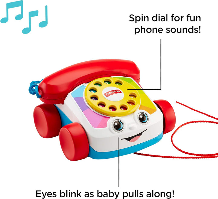 Fisher-Price Chatter Telephone - Classic Pull-Along Toy for Toddlers 12M+