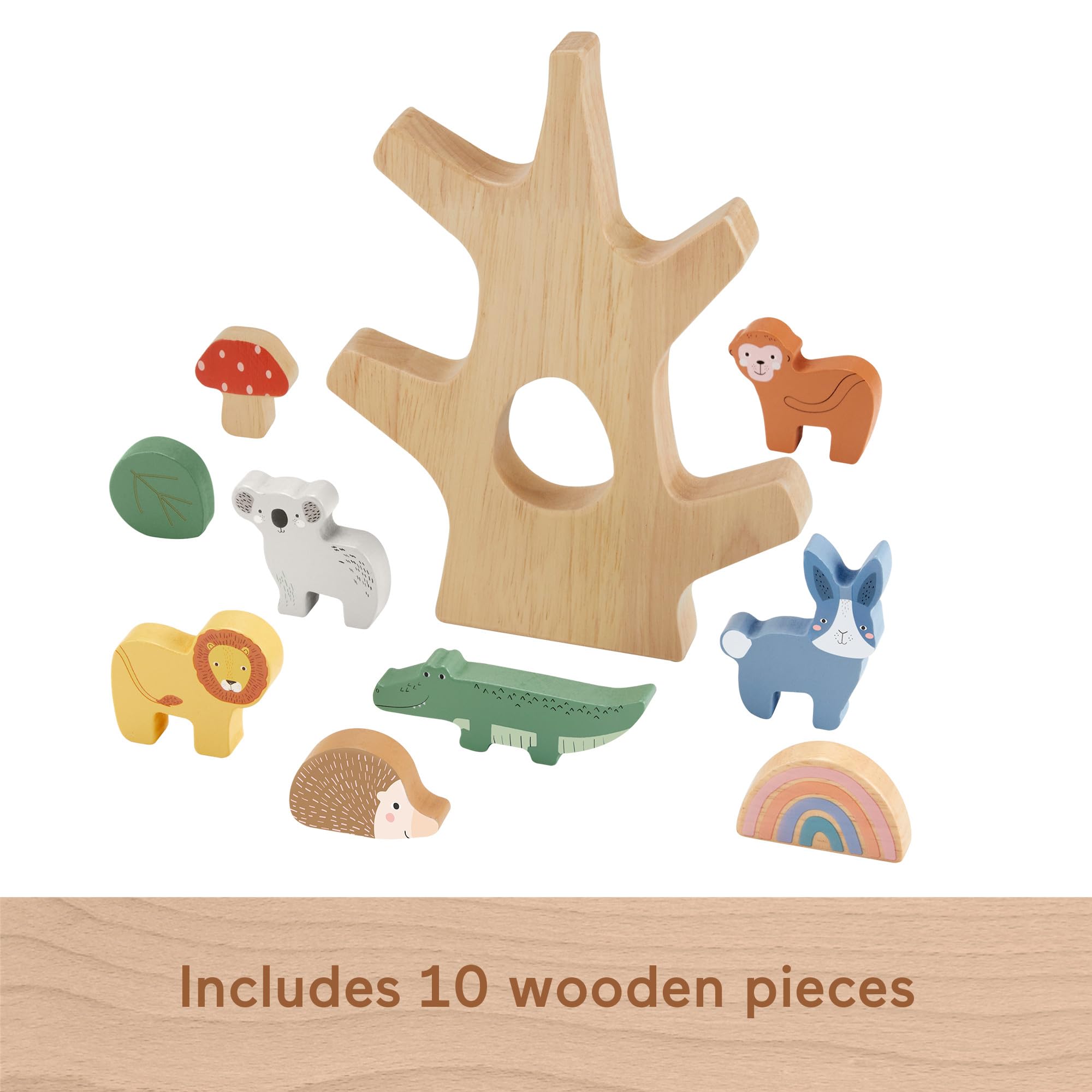 Fisher-Price Wooden Balance Tree Toy - Stacking & Balancing Play for Kids 3+ 11