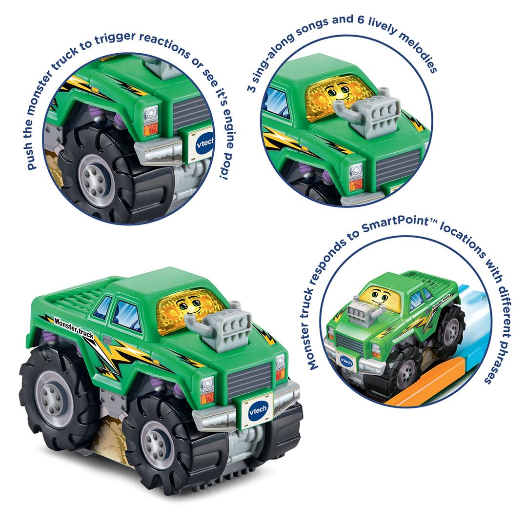 VTech Toot-Toot Drivers Monster Truck - Interactive Light-Up Vehicle with Music & Sounds for Toddlers
