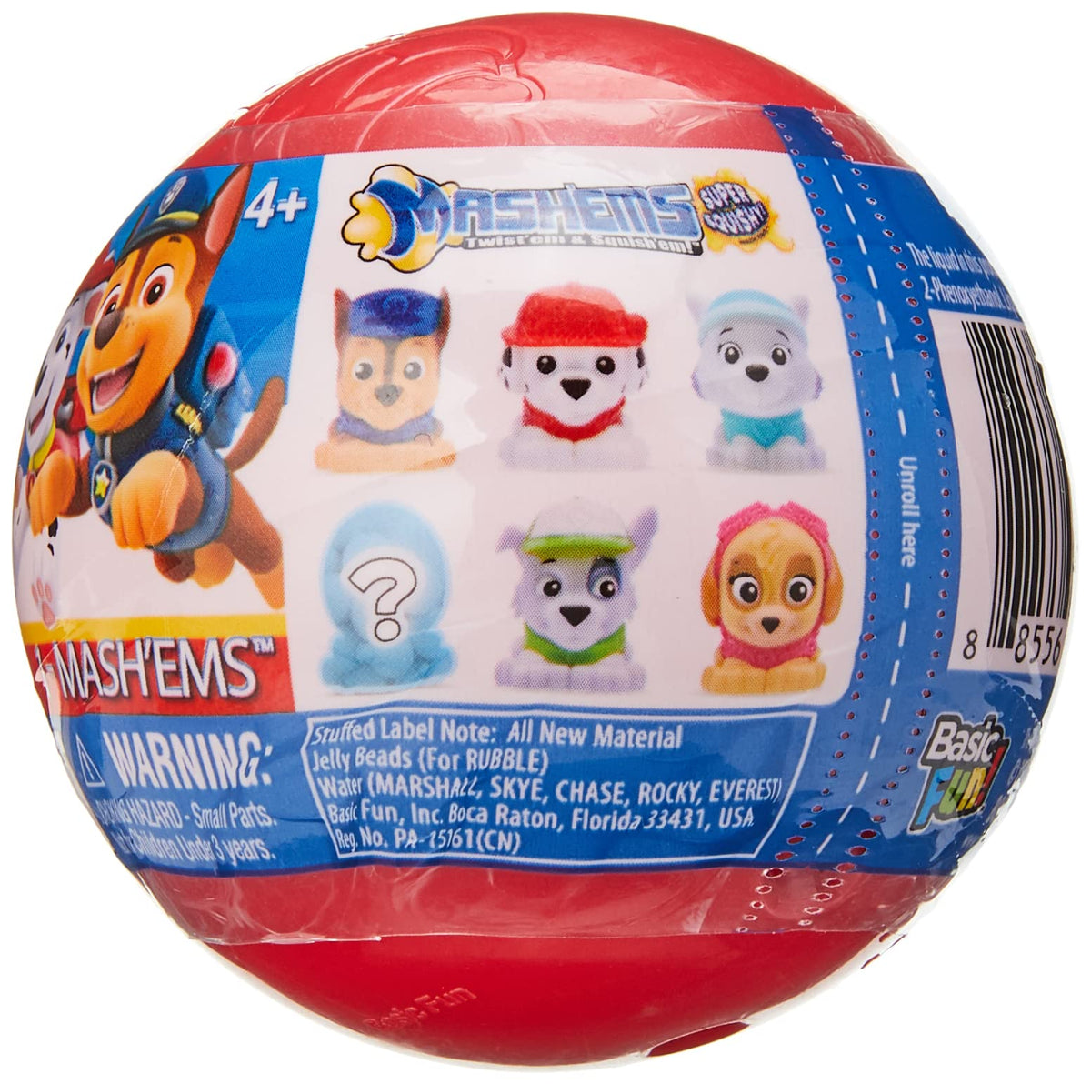 Mash'Ems Paw Patrol Squishy Collectible Toy - Styles Vary | 6cm | Plastic