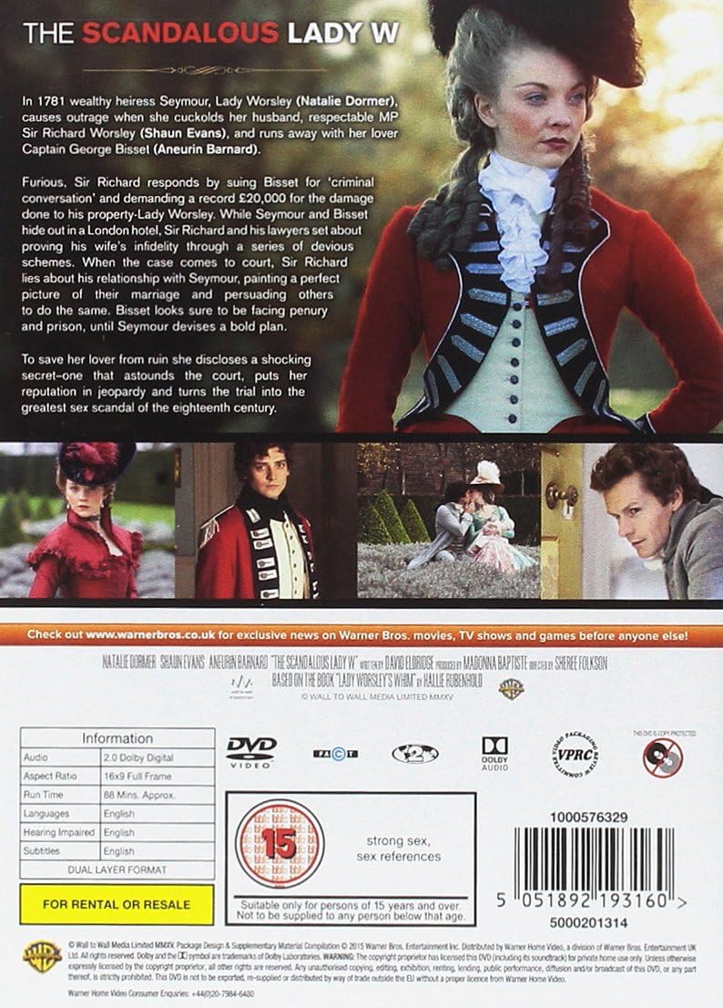 The Scandalous Lady W (2015) - DVD (Region 2) (MSE1303242)