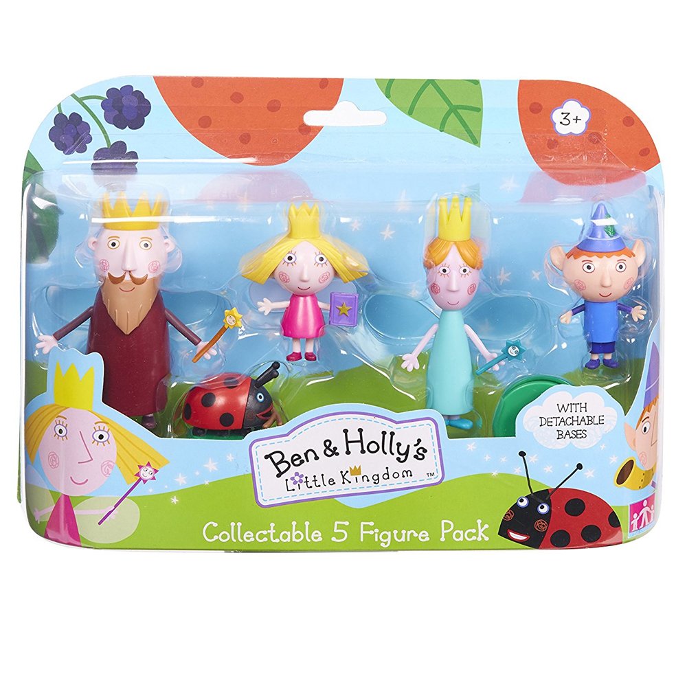 Ben &amp; Holly Fünf-Figuren-Paket – 5 Sammelfiguren mit abnehmbaren Sockeln für fantasievolles Spielen
