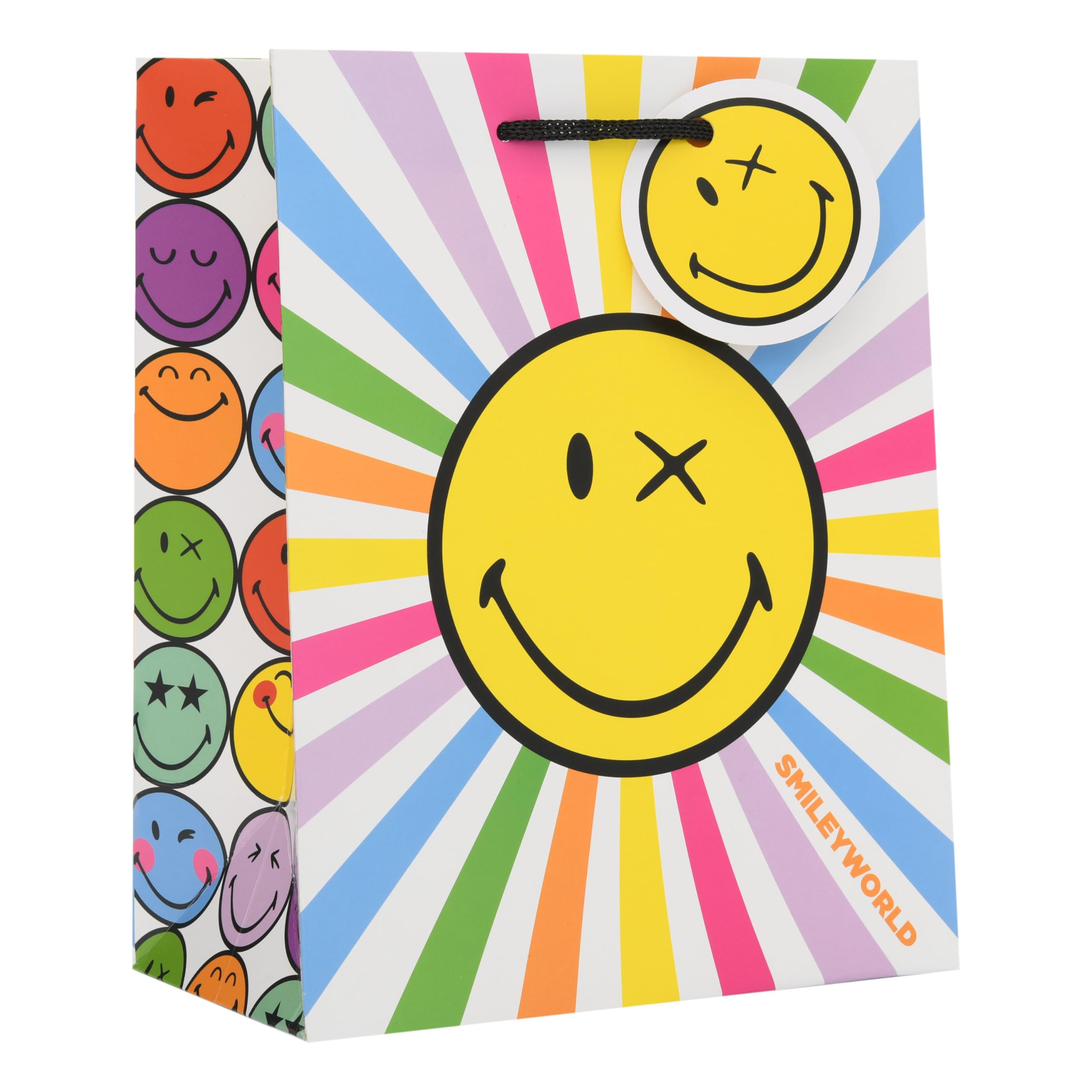 UK Greetings Medium Gift Bag for Her/Friend with Smiley Design | 19 x 23 x 8.9 cm