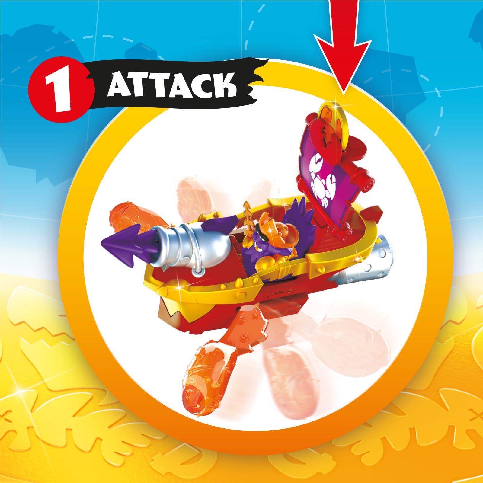 PIRATIX ADVENTURE WORLD Sea Crusher Pirate Ship - Crab Design | Multicoloured Plastic 5