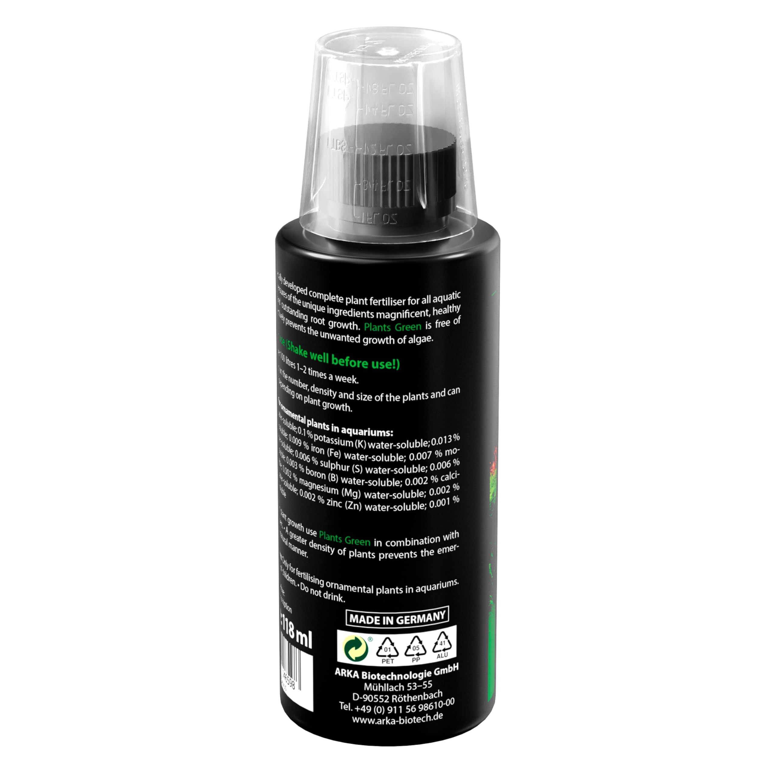 ARKA Plants Green Aquarium Plant Fertiliser - 118 ml Liquid for Lush Growth 3