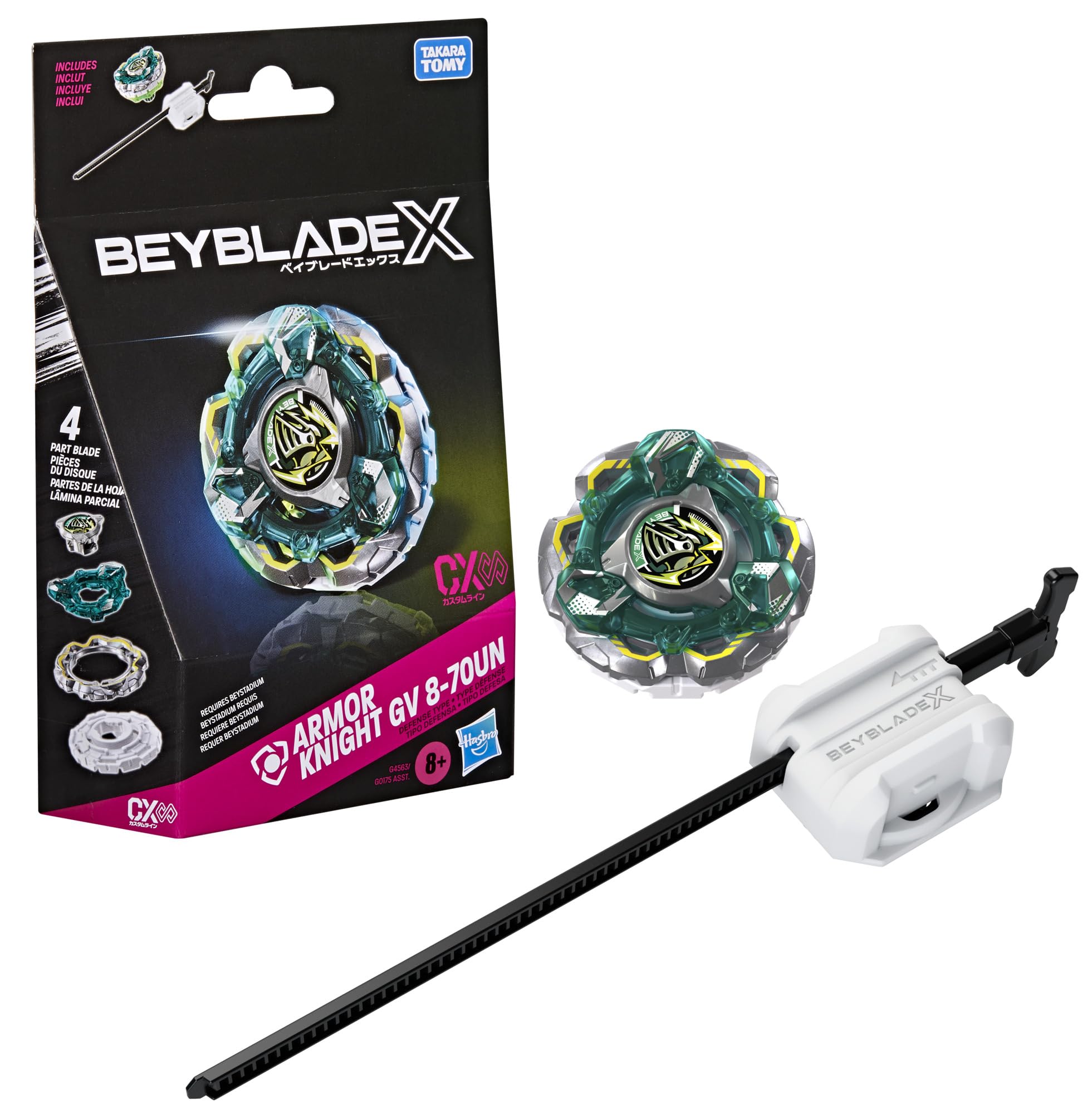 Hasbro Beyblade X Fortress Knight GV 8-70UN CX Infinity Starter Pack Set | Right-Spin Defense Type | Ages 8+ 1