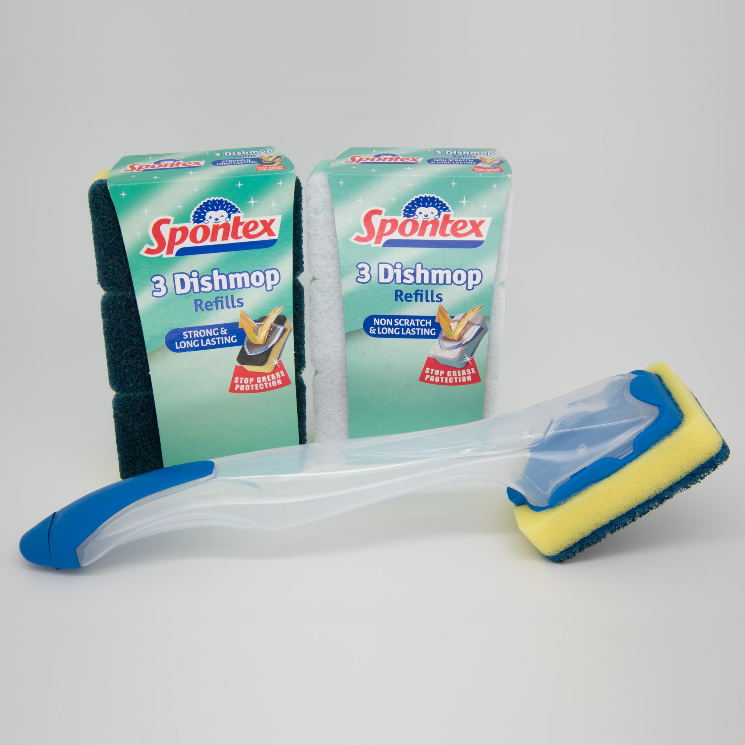 Spontex Dishmop Refills - 27 Multipurpose Replacement Sponge Heads | Anti-Grease Technology 8