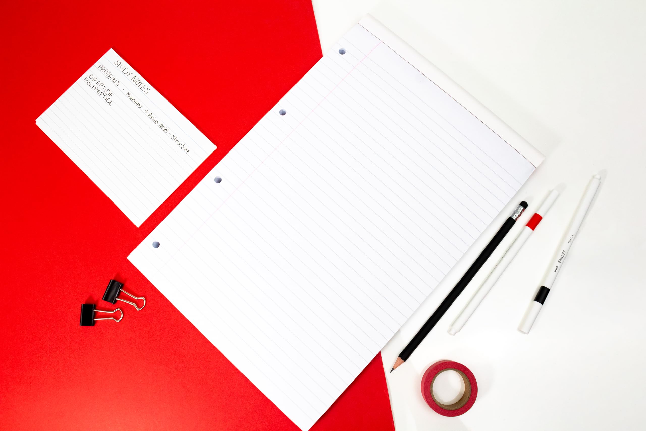 Silvine A4 Refill Pad - 320 Pages Lined with Margin | 75gsm Paper | 4-Hole Punched 3
