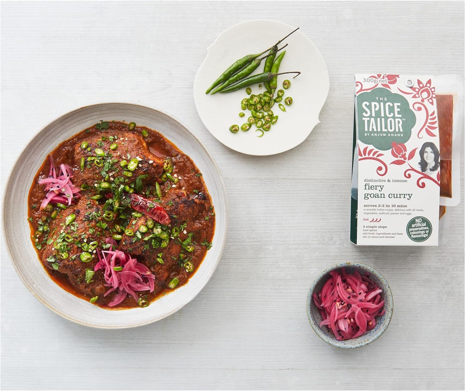 The Spice Tailor - Fiery Goan Curry Indian Curry Sauce Meal Kit, Pack of 5 4