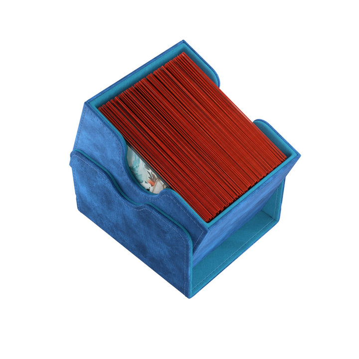 Gamegenic Sidekick 100+ XL Card Box - Holds 100 Double-Sleeved Cards, Blue