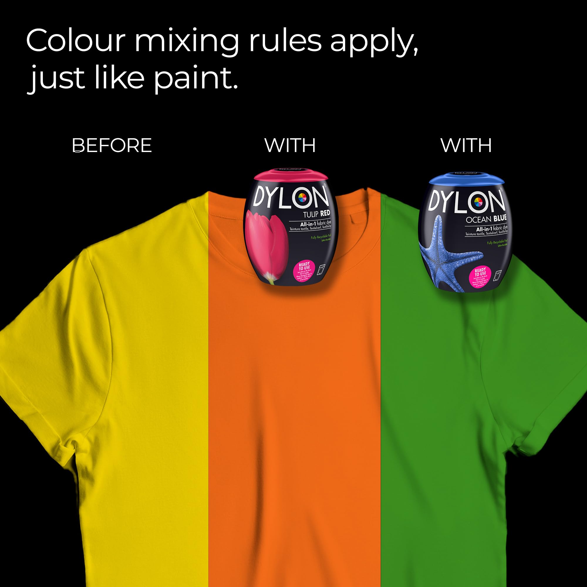 Dylon Washing Machine Fabric Dye Pod - Jeans Blue, 350g 3