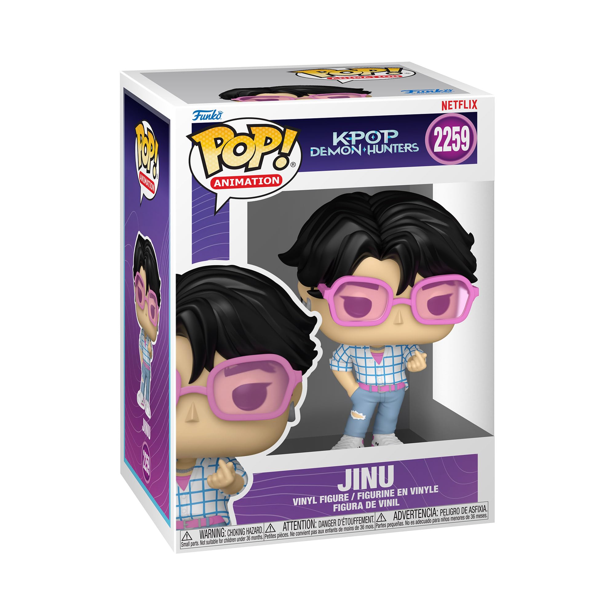 Funko Pop! Animation: KPop Demon Hunters - Jinu Vinyl Figure (94691) - Chase Variant