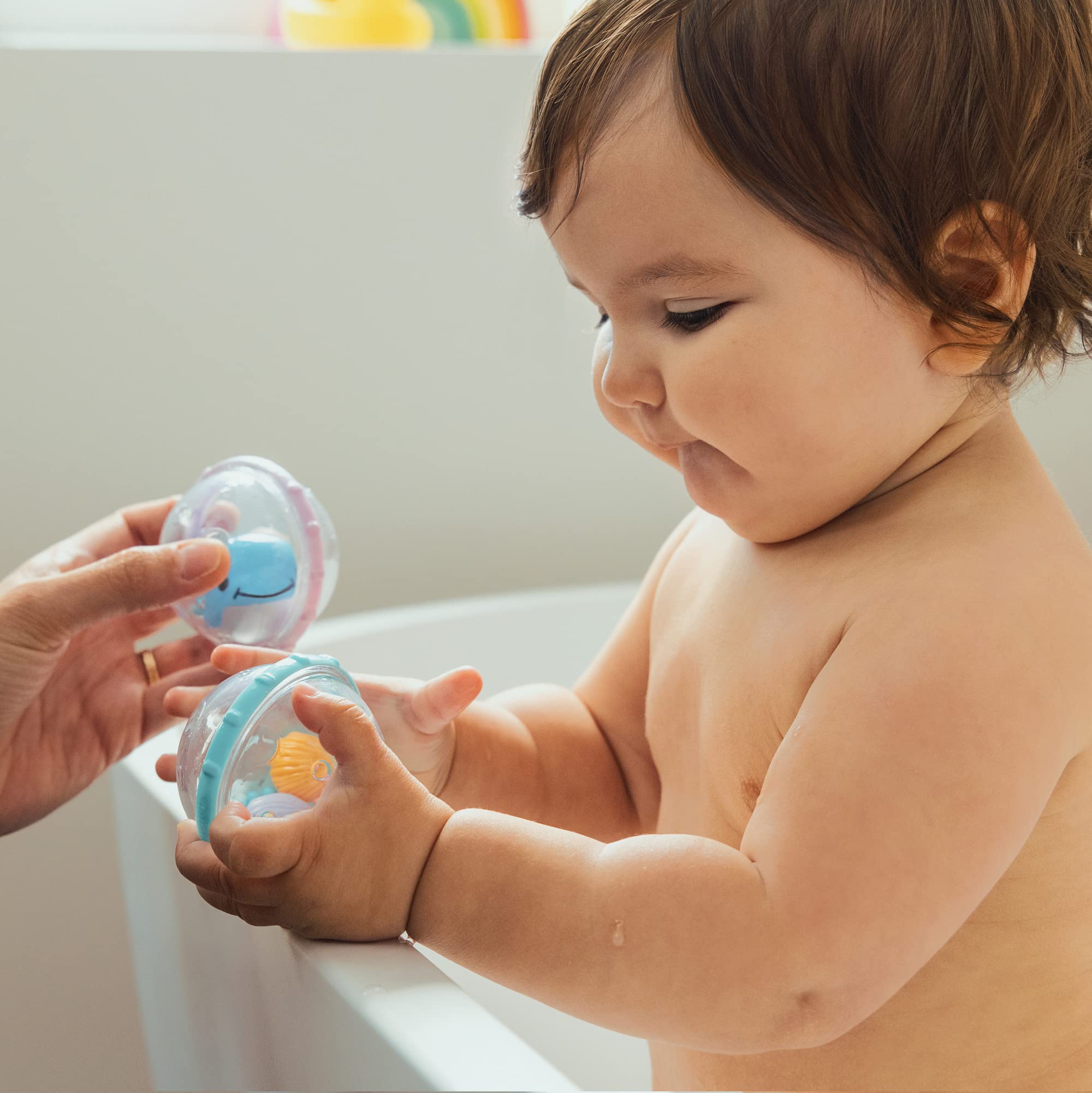 Munchkin Float and Play Bubbles Bath Toy - Sensory Stimulation, Easy Grasp | 2 Count Pack 7