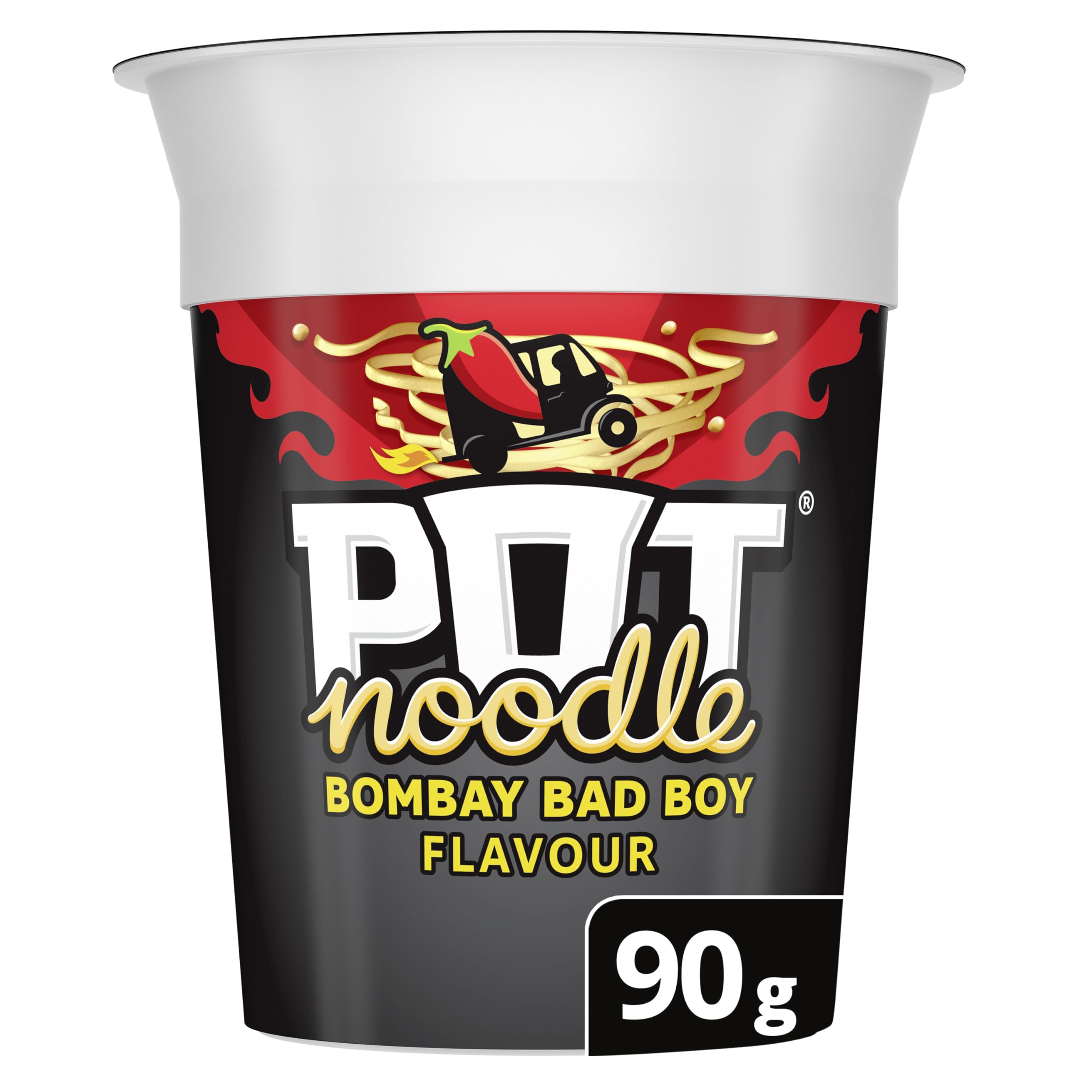 Pot Noodle Bombay Bad Boy Instant Vegan Noodles - Standard Pot 90g | Ready in 4 Mins 1