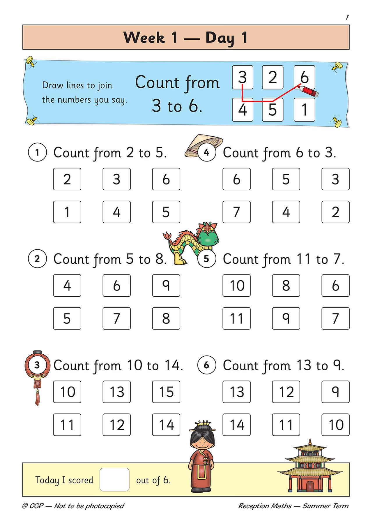 CGP Reception Maths Daily Practice Book - Summer Term | Ages 4-5 | Paperback 2