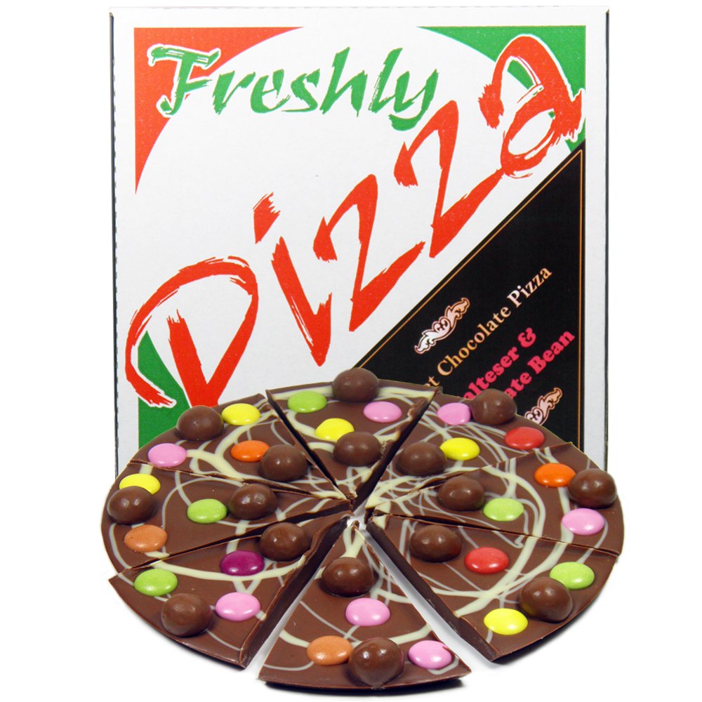 Hamiltons Milk Chocolate 7-Inch Malteser and Bean Gourmet Chocolate Pizza