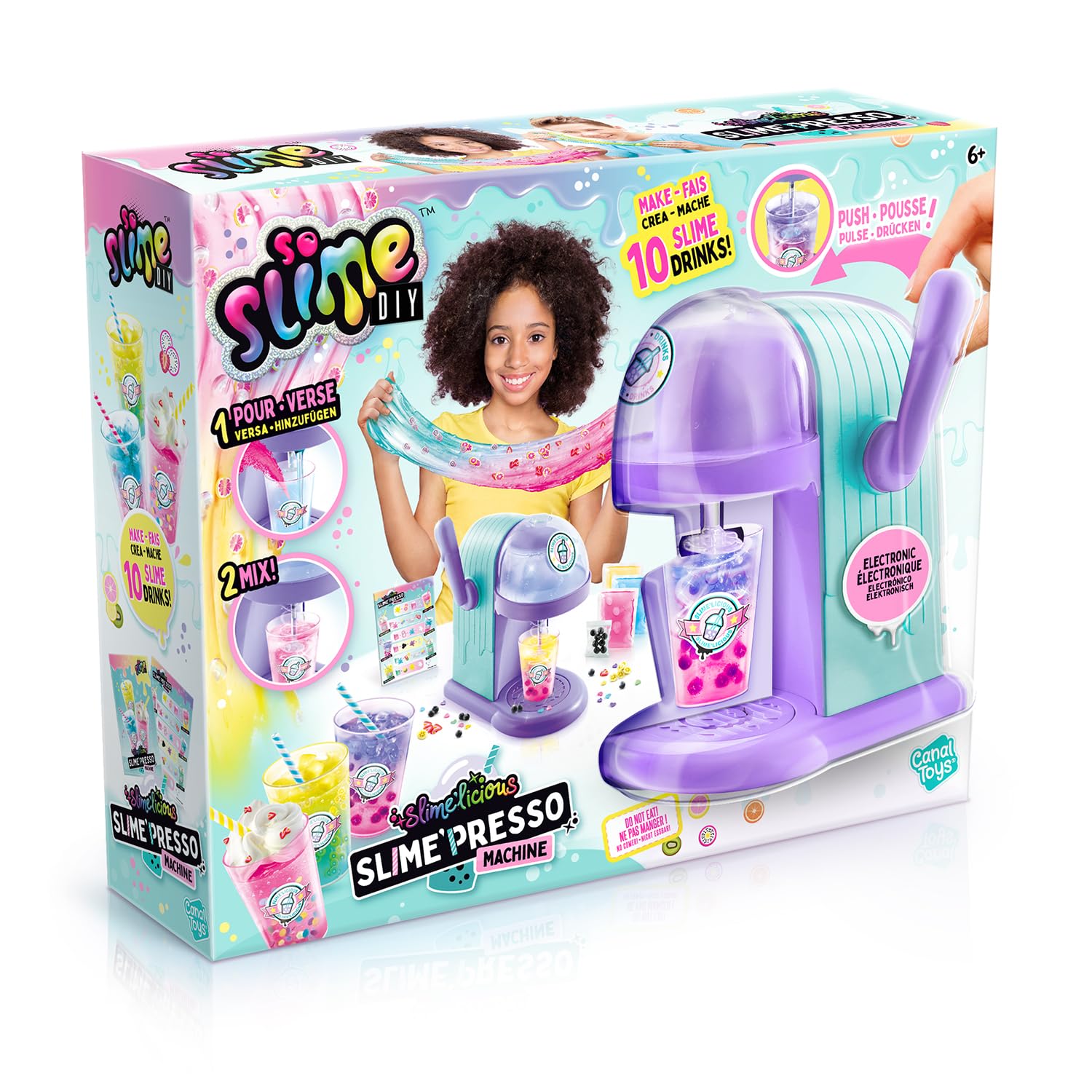 So Slime DIY Slime Mix’in Machine - Make Colorful Slime Drinks for Kids Ages 6+