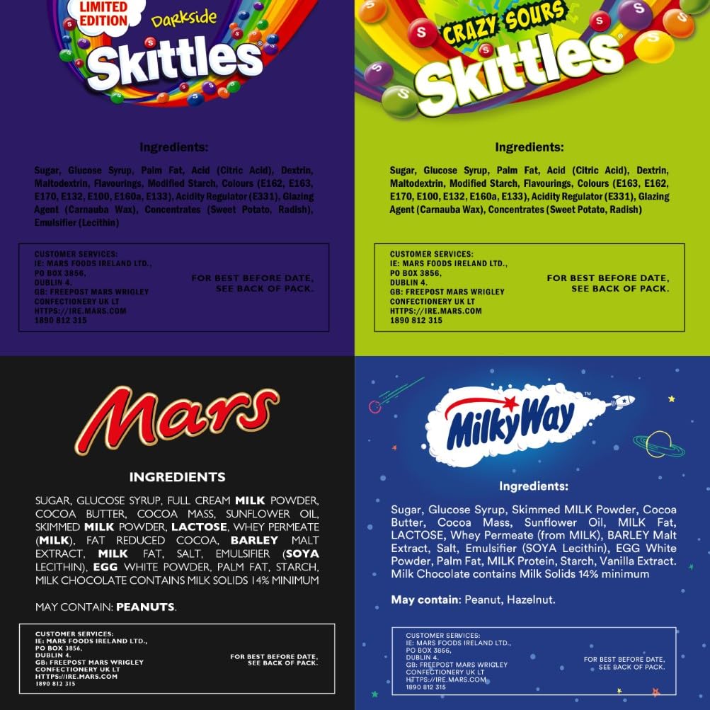 Skittles & Friends Christmas Sweets Selection Gift Box, 105.5g 8