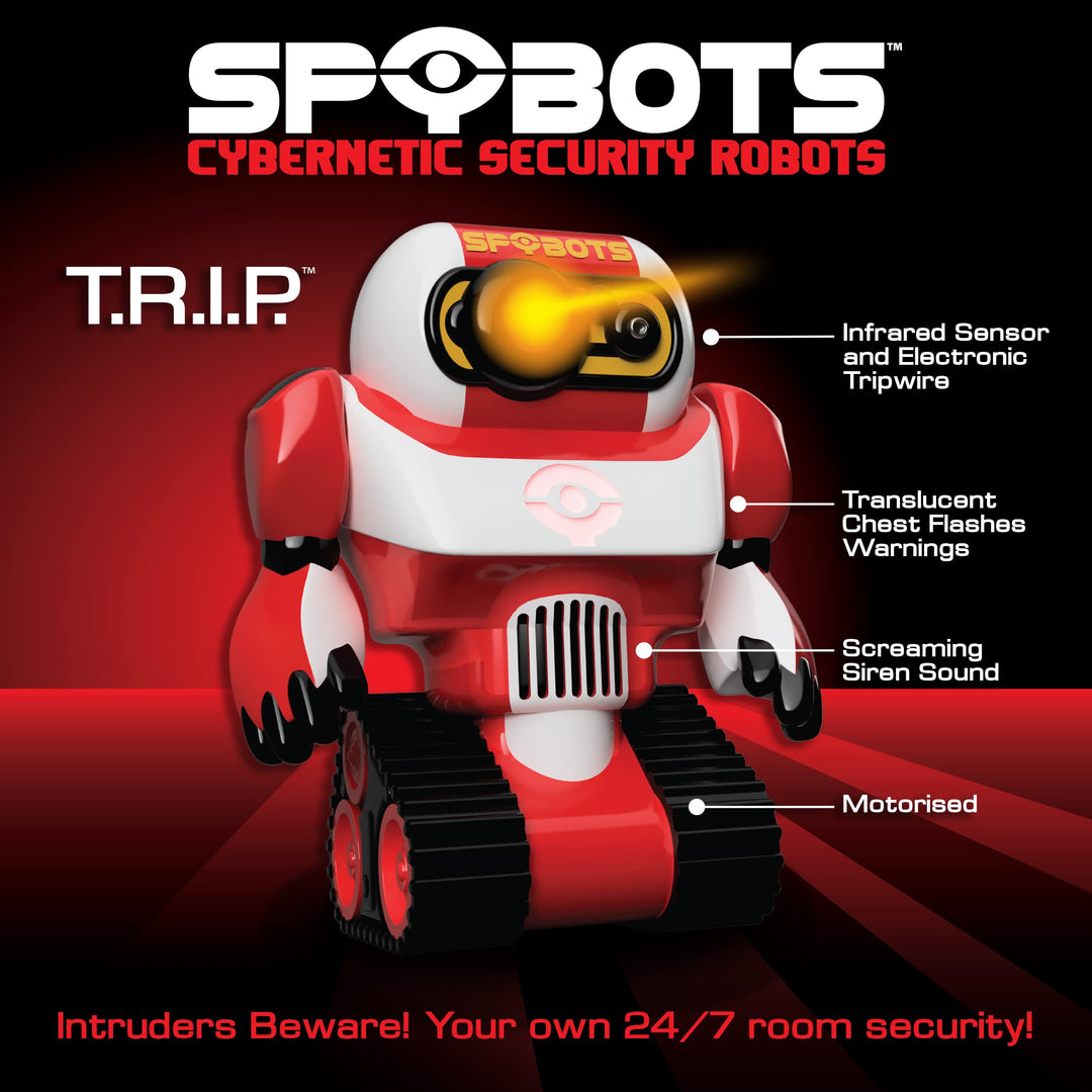 SpyBots T.R.I.P - LED Tripwire Alarm Robot Security Gadget for Kids 6+