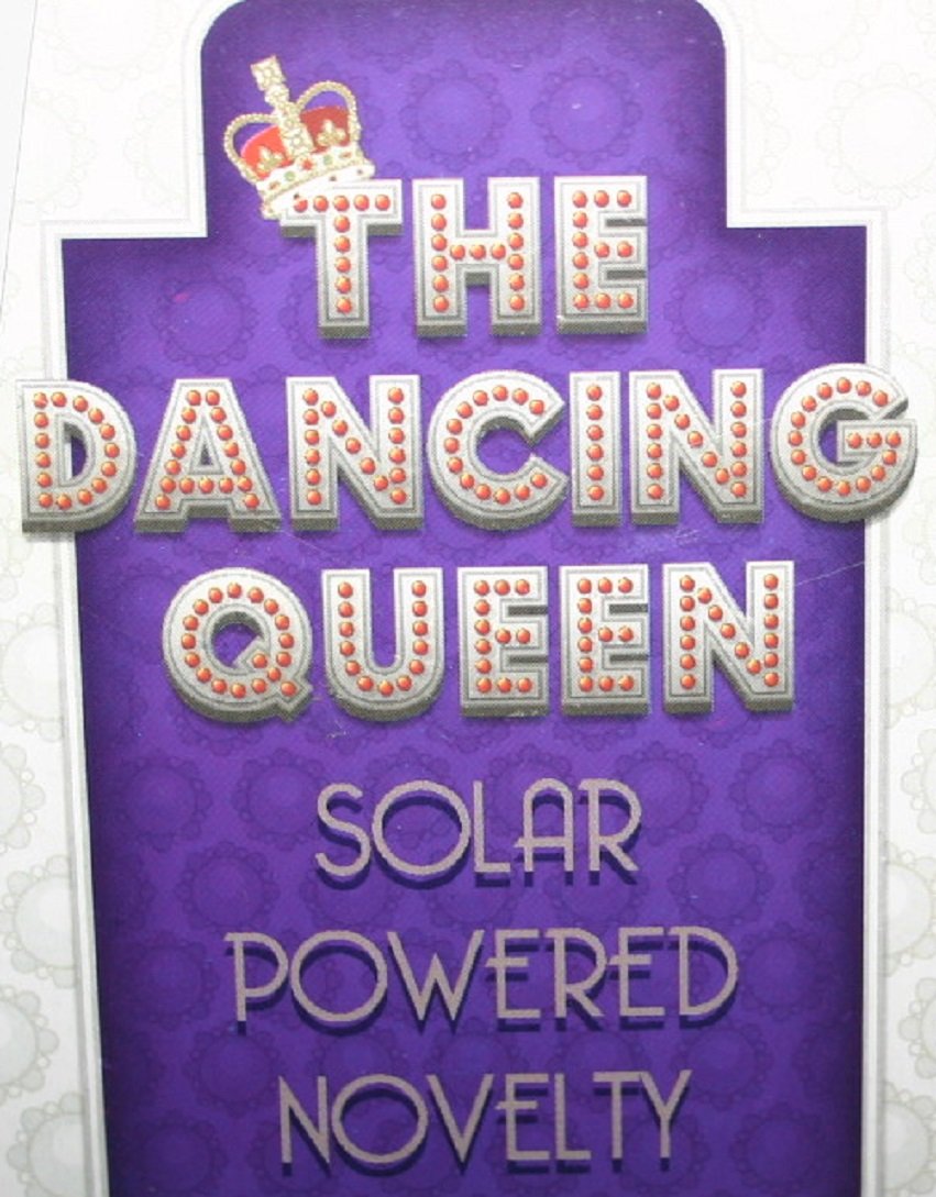 Puckator Solar-Powered Dancing Queen Ornament Figure (Gold Color, 10cm Height) 4