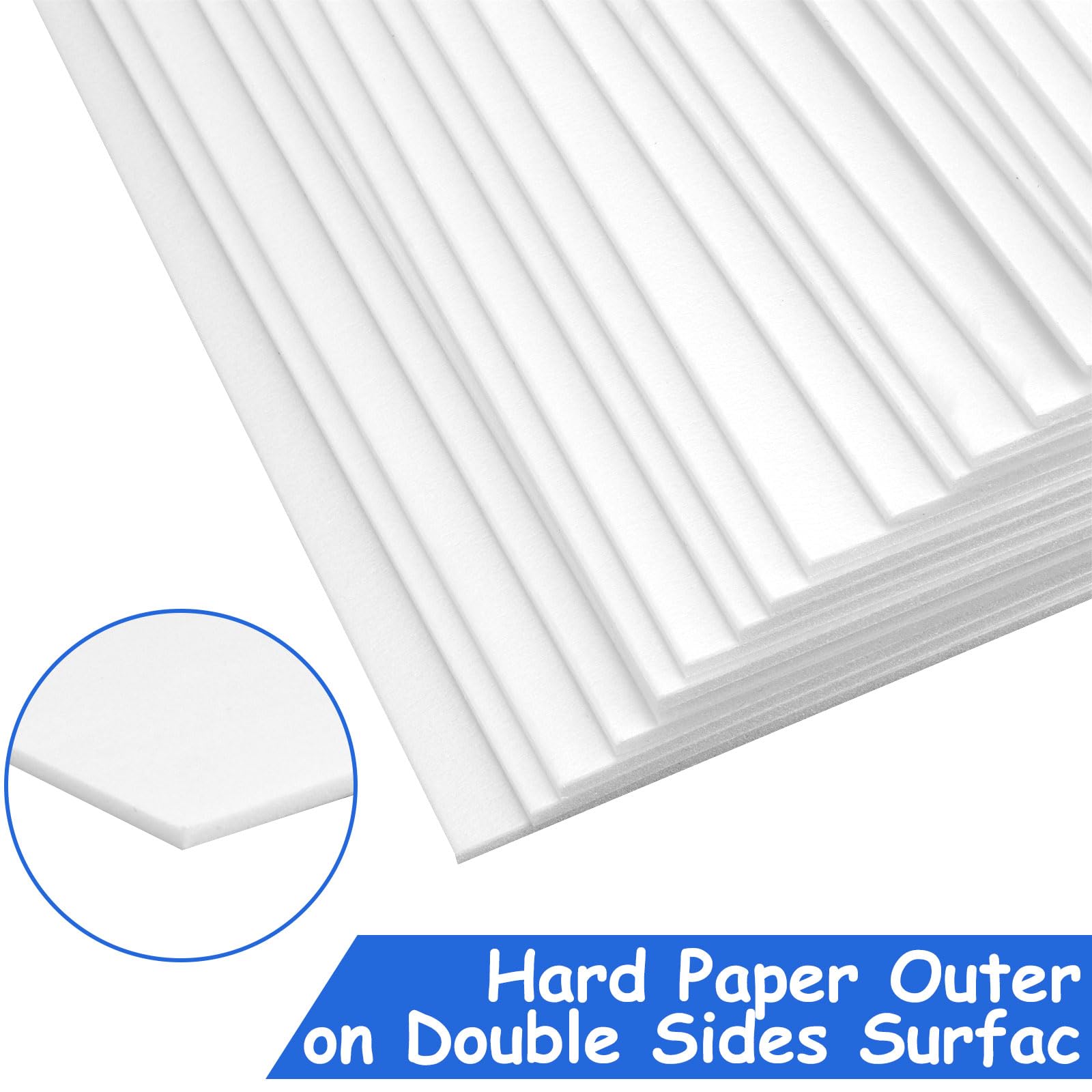 ASelected White Foam Boards - 10 Pack | A4 Size | 3mm Thick 5