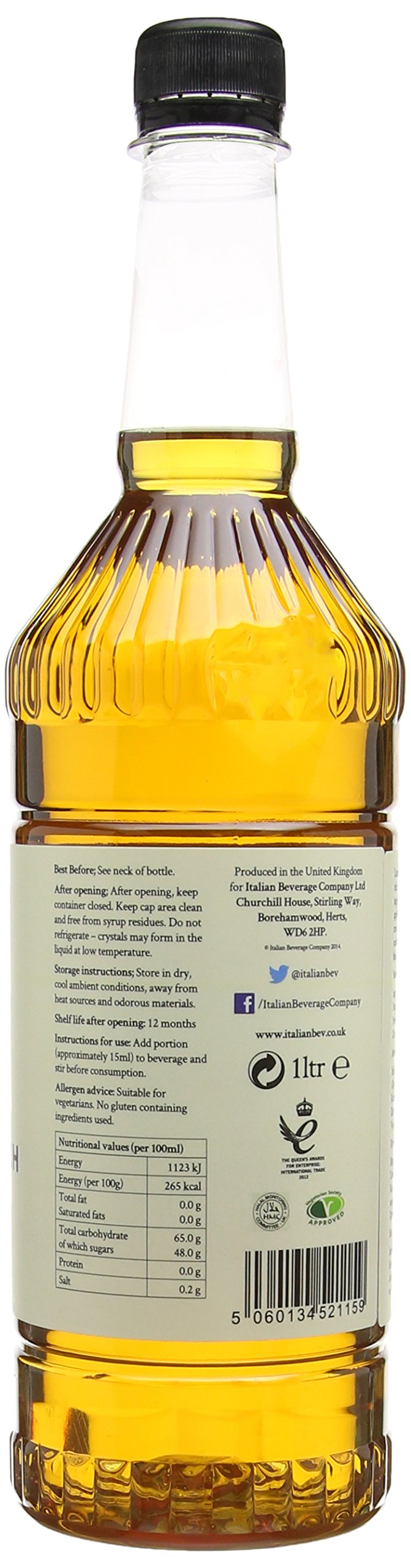 Simply Butterscotch Syrup - Vegan, Nut Free Flavoured Syrup for Coffee & Baking | 1 L 2