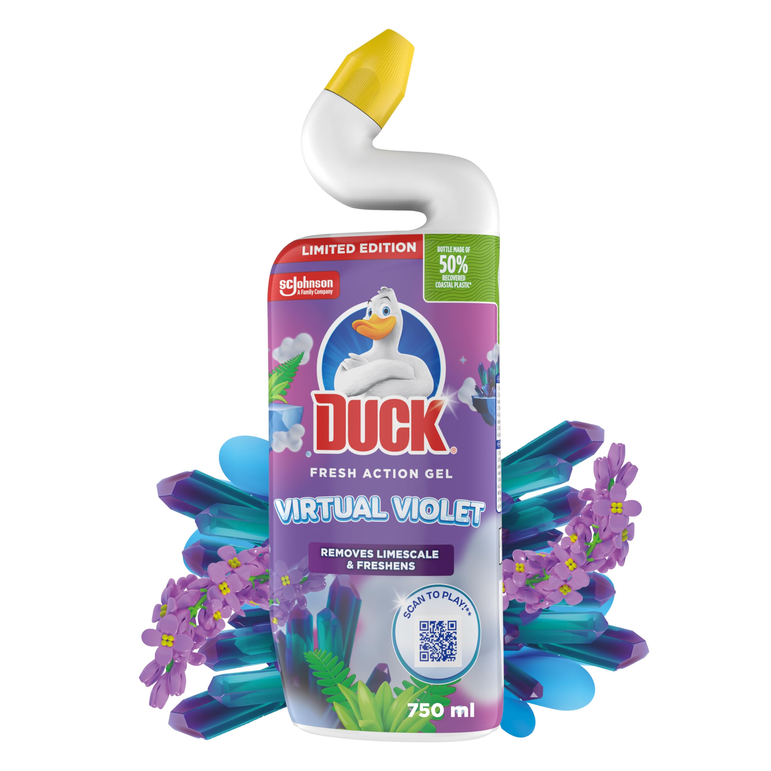 DUCK Deep Action Gel Toilet Cleaner Liquid - Removes Limescale | 750 ml