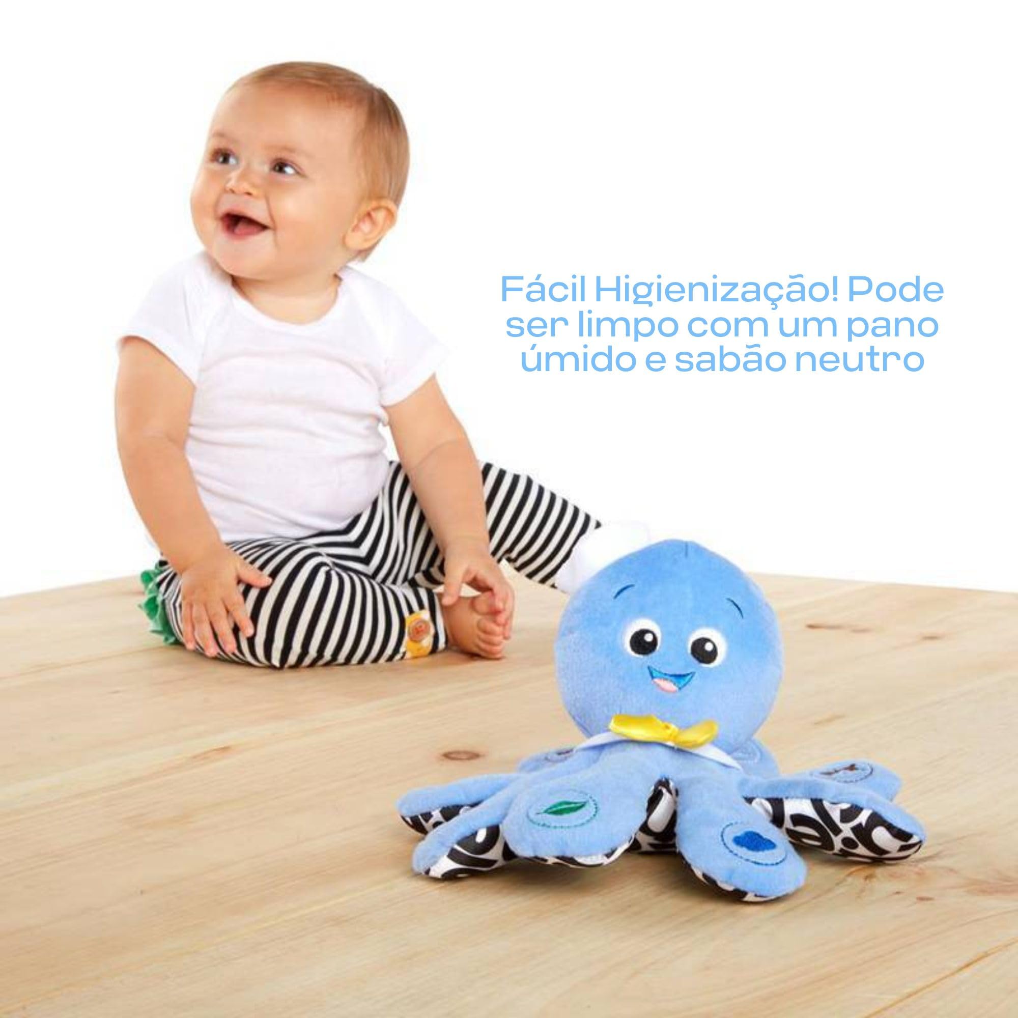 Baby Einstein Octoplush Musical Huggable Plush Toy - Learn Colors in 3 Languages, 11" Age 3 Months & Up 4