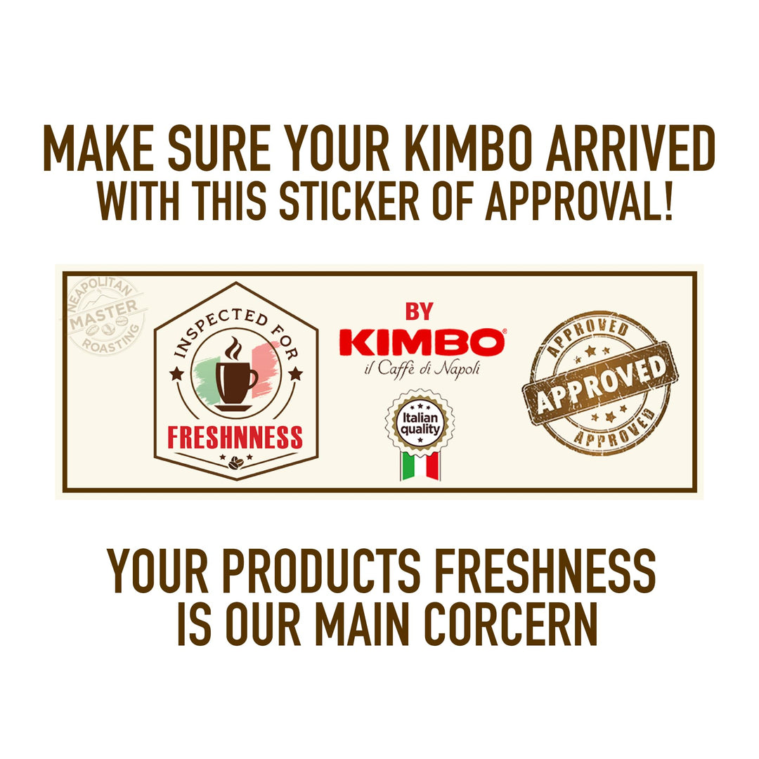 Kimbo Espresso Napoletano Whole Coffee Beans, Dark Roast, 1kg Bag